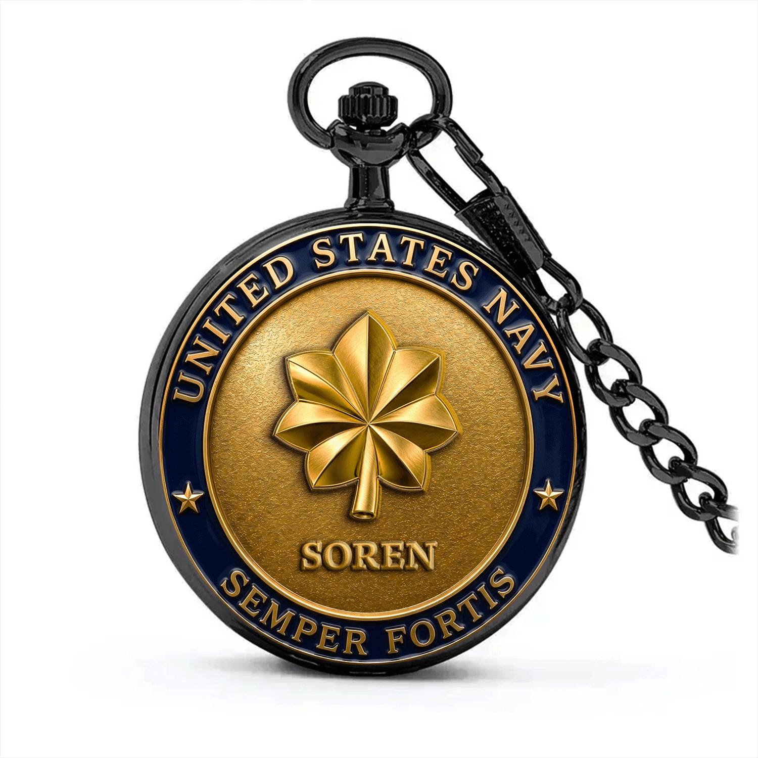 Custom US Navy Pocket Watch 250th Anniversary Collector Gift