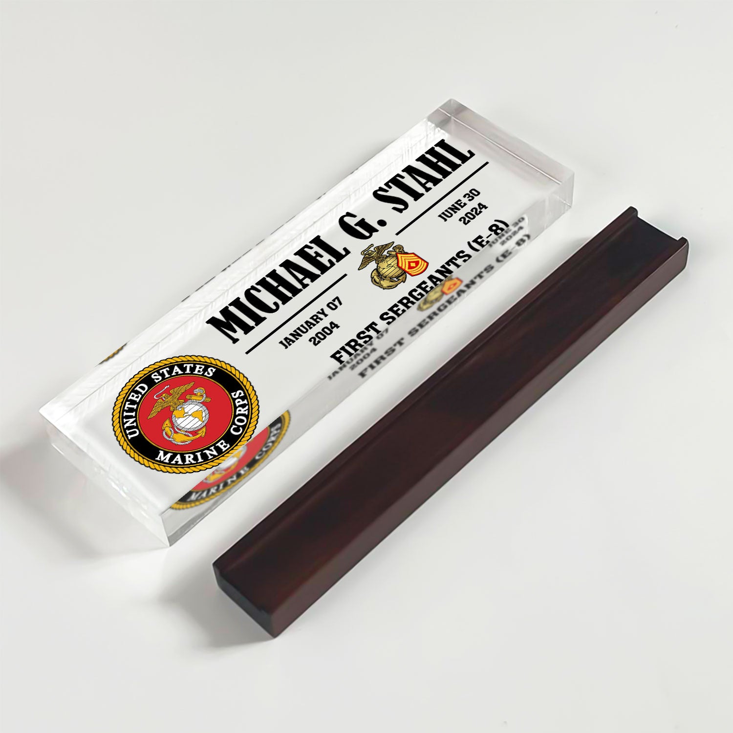 MARlME Custom Acrylic Plaque – Veteran & 250th Anniversary Gift