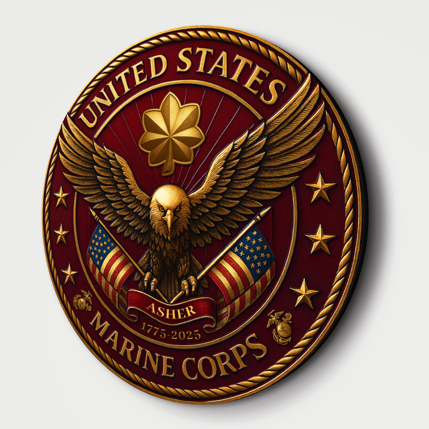 Personalized MARlNE Corps Wooden Sign