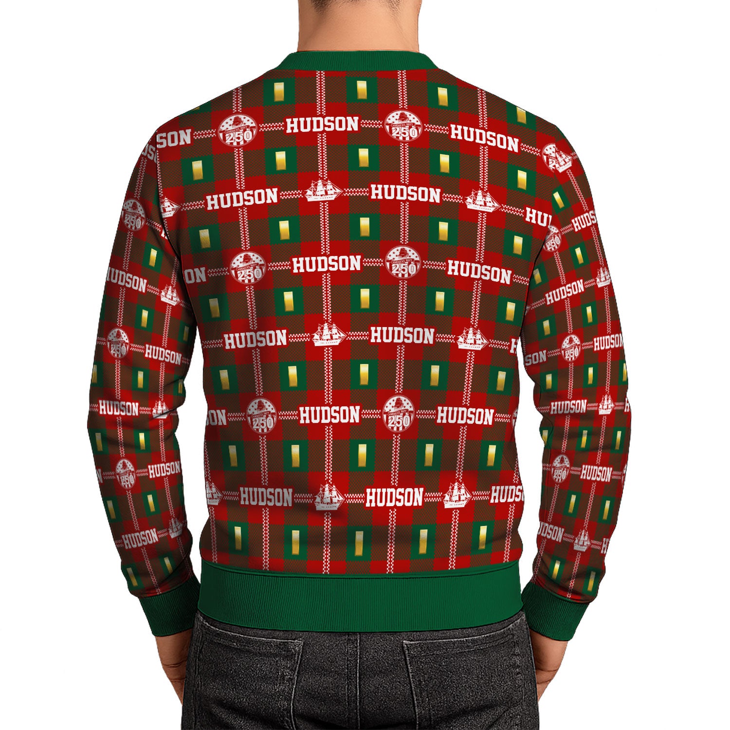 Custom Ranks And Text US Navy Ugly Christmas Sweater for Women Men KAUST05