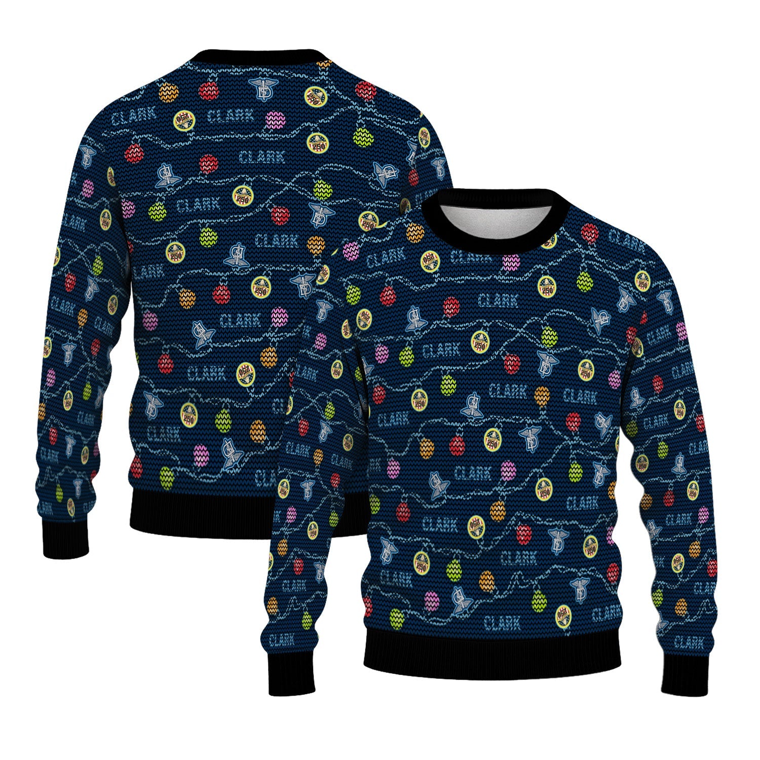 Personalized US Navy Christmas Ugly Sweater KAUST08