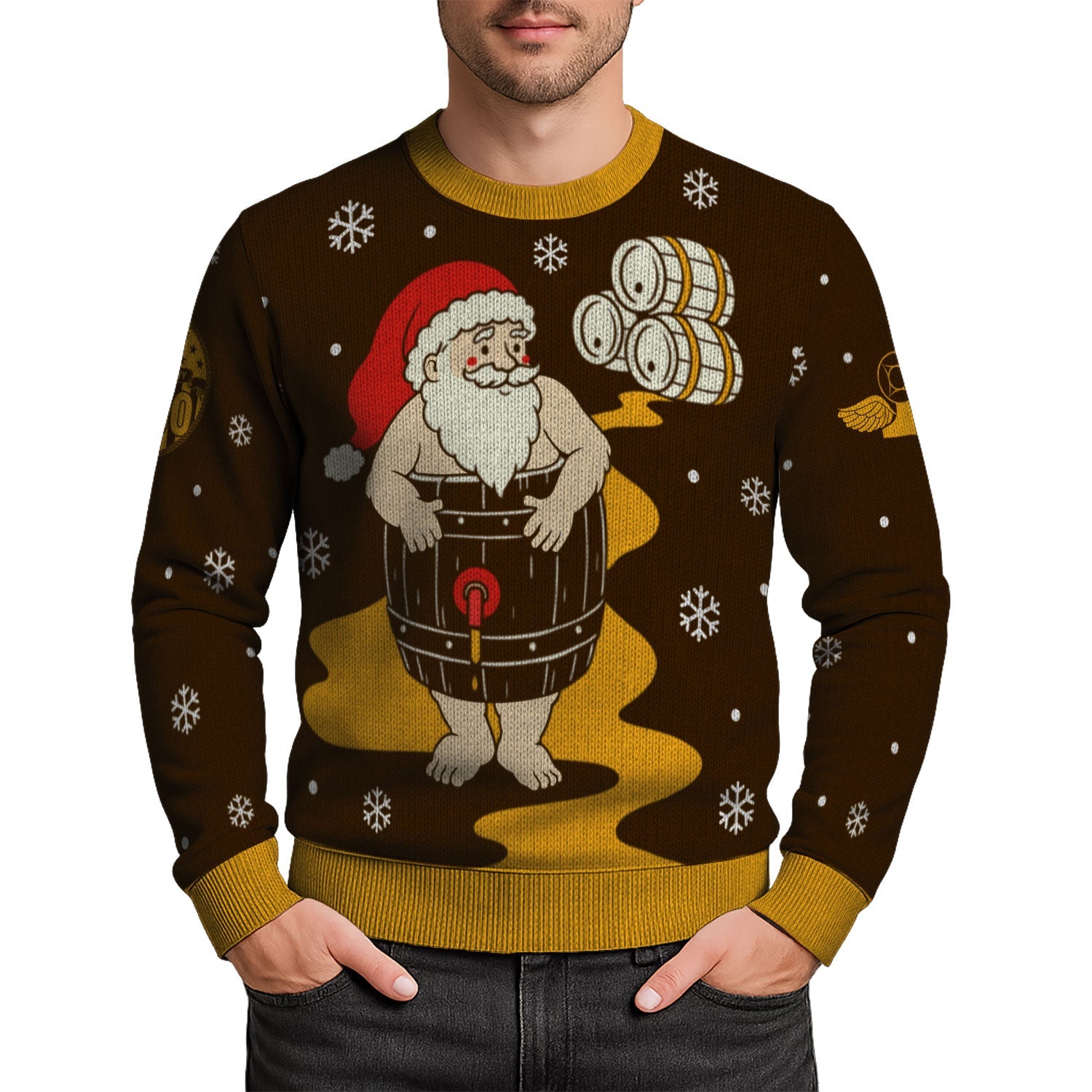 Personalized US Navy Christmas Ugly Sweater KAUST18