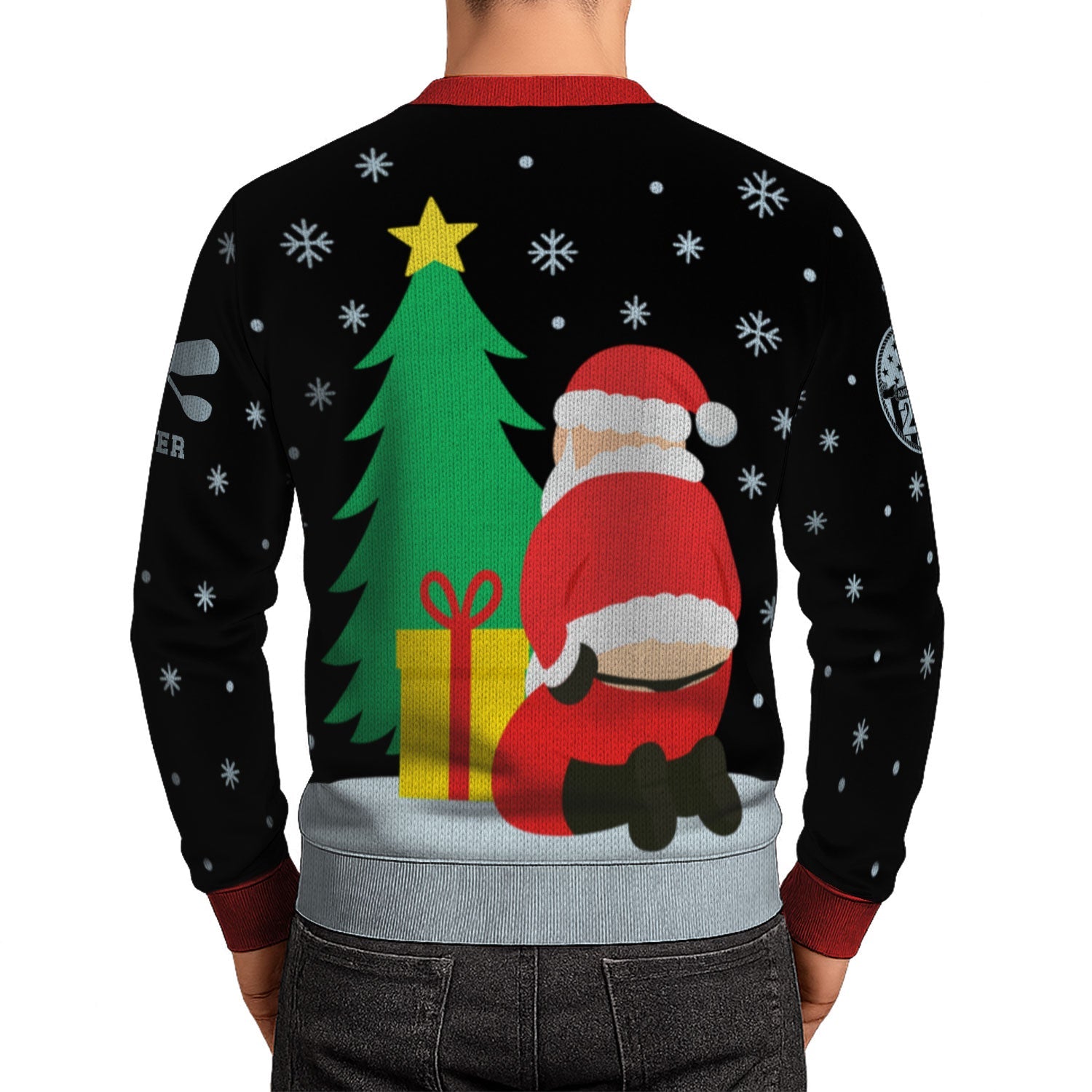 Personalized US Navy Christmas Ugly Sweater KAUST20