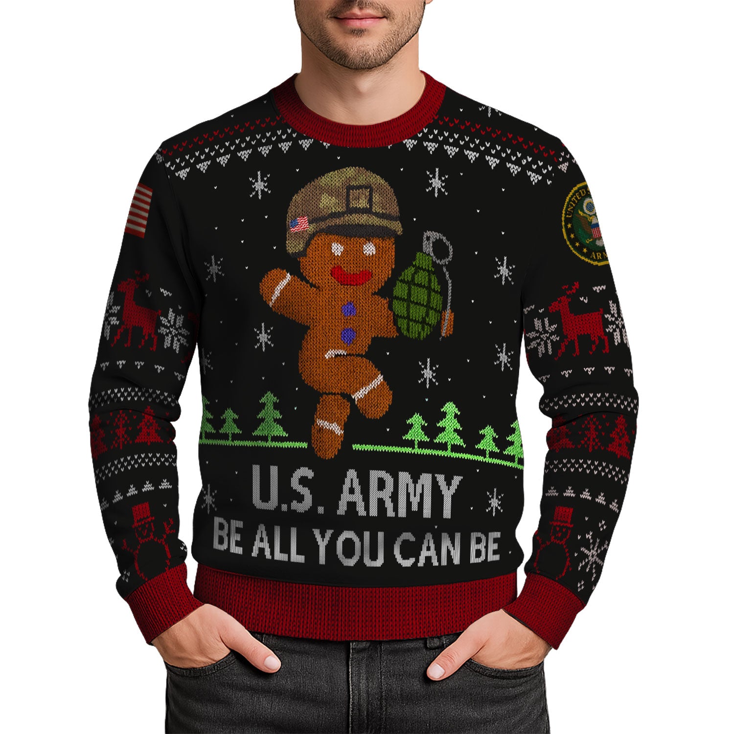 US Army Ugly Christmas Sweater