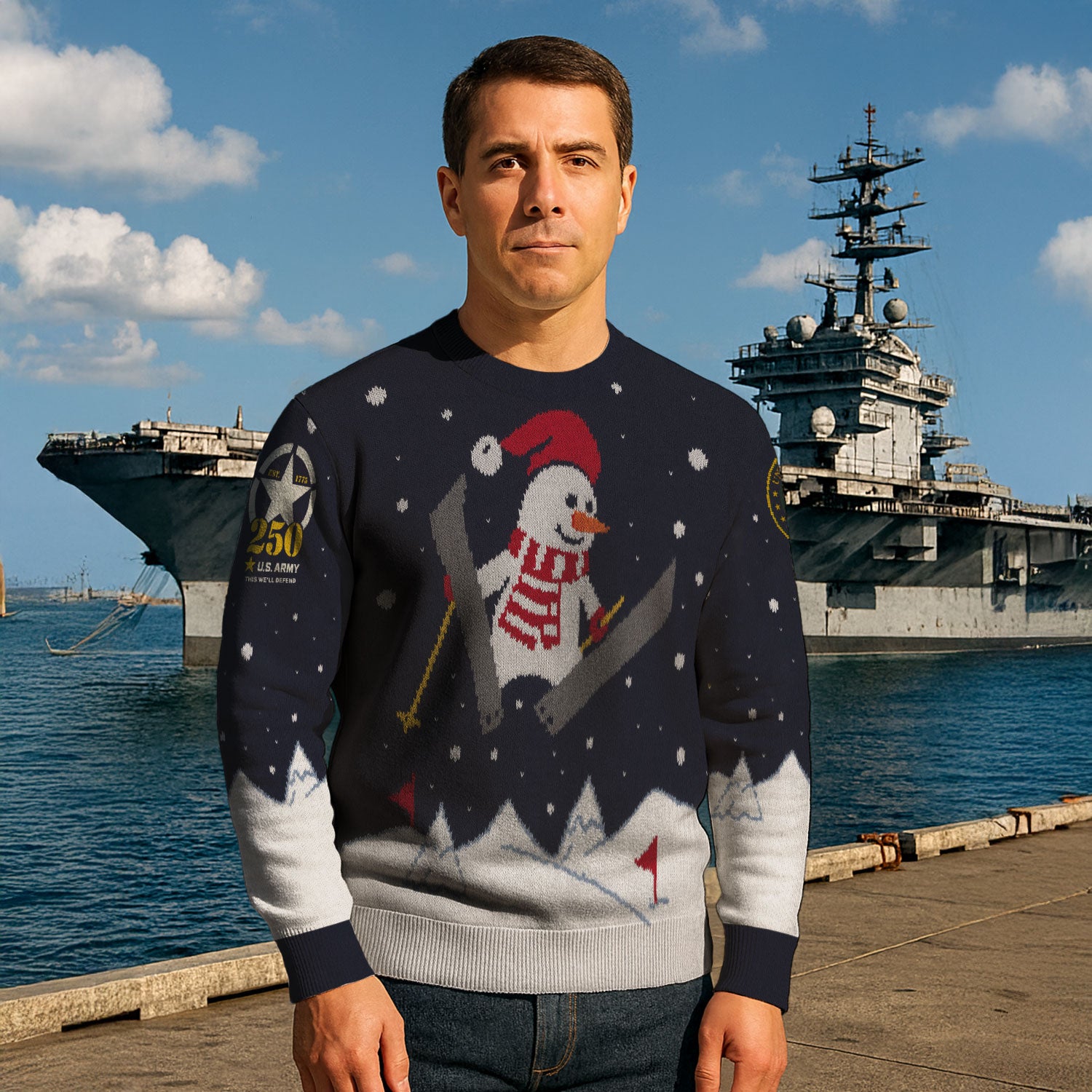 US Army This We'll Defend Ugly Christmas Sweater