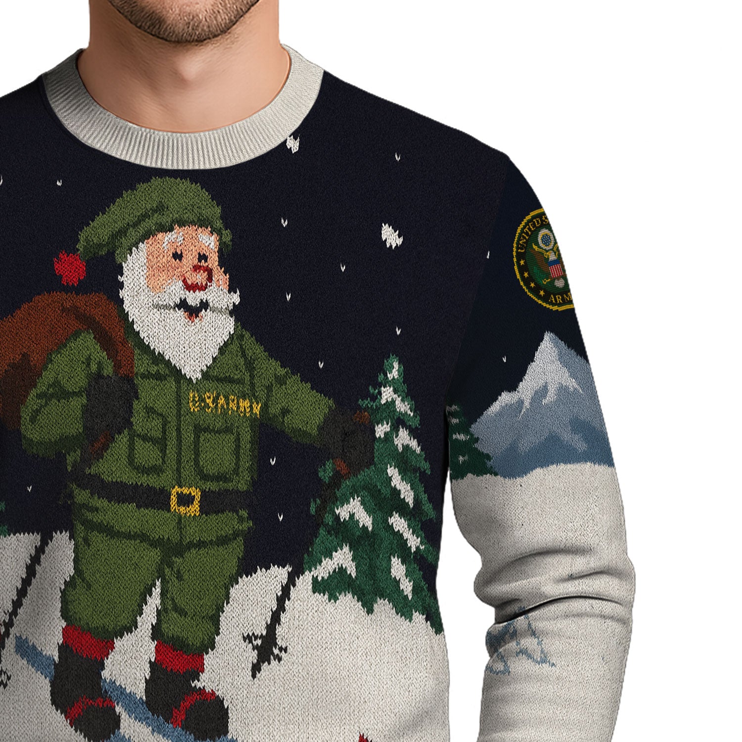 US Army Santa Ugly Christmas Sweater