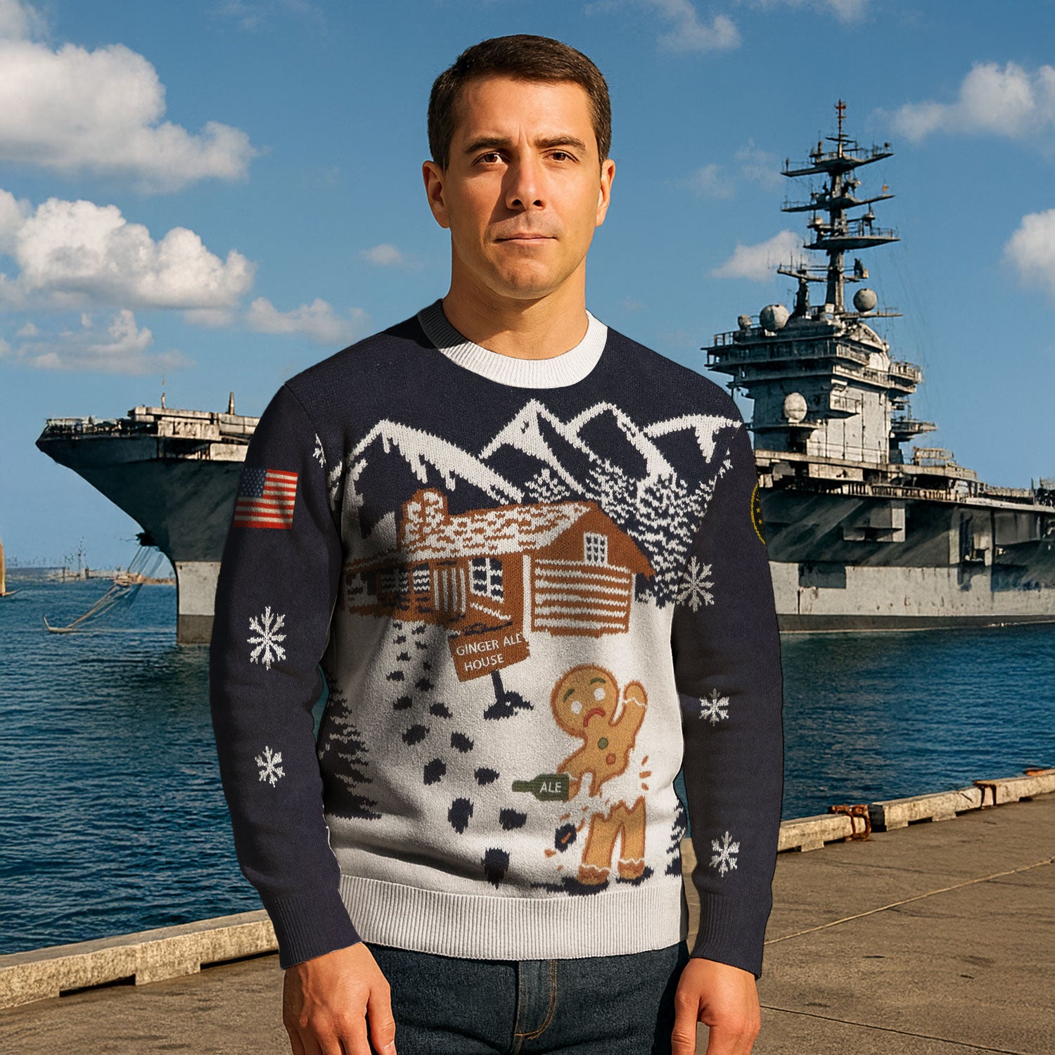 US Army Ugly Christmas Sweater KAUST32