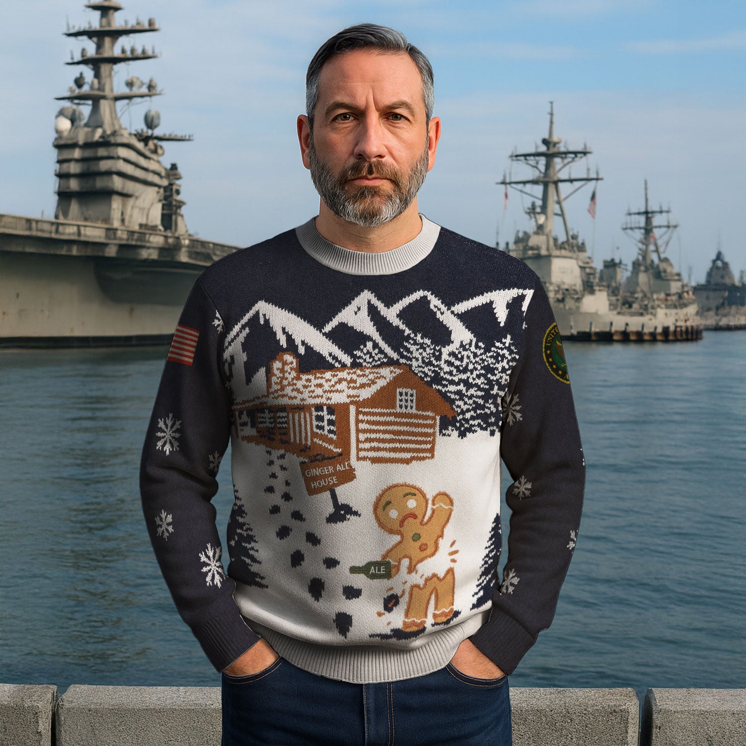 US Army Ugly Christmas Sweater KAUST32