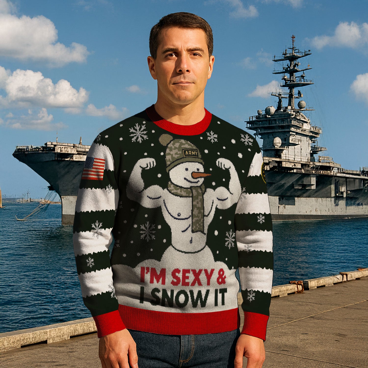 US Army Ugly Christmas Sweater KAUST34