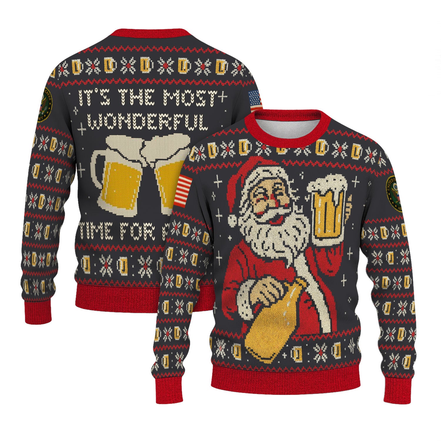 US Army Ugly Christmas Sweater KAUST35