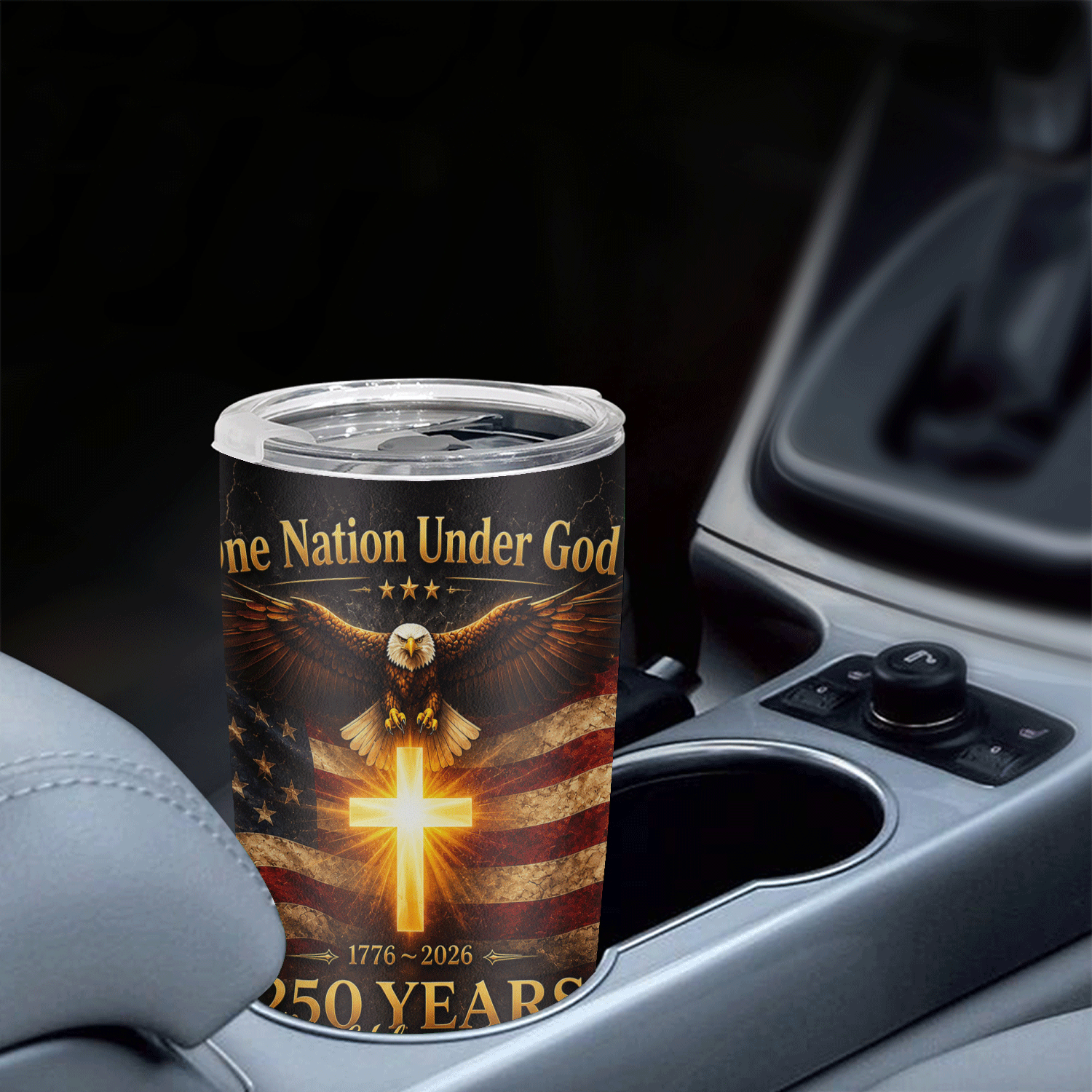 America 1776-2026 Christian Faith 20oz Stainless Tumbler