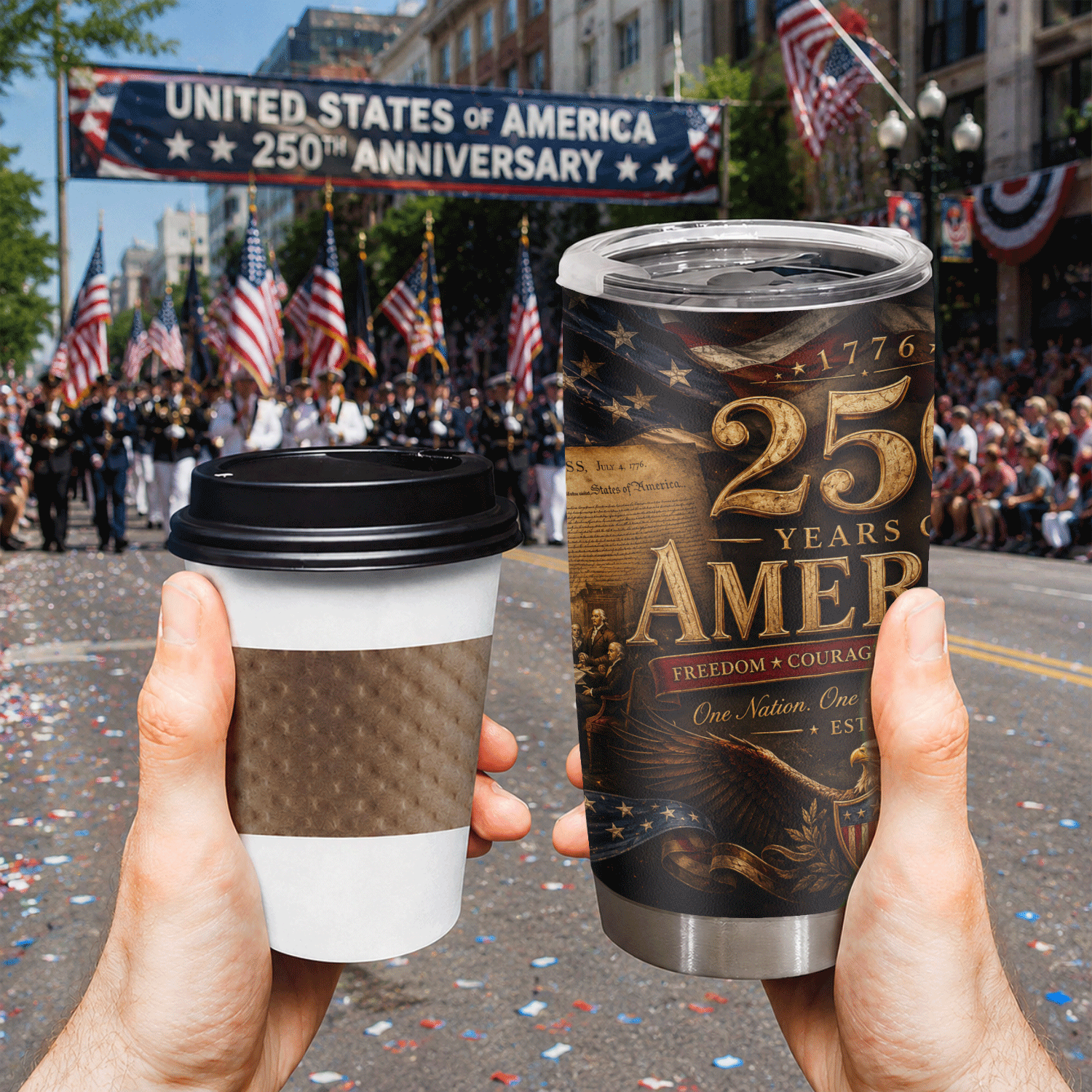 USA 250th Anniversary Statue of Liberty 20oz Tumbler