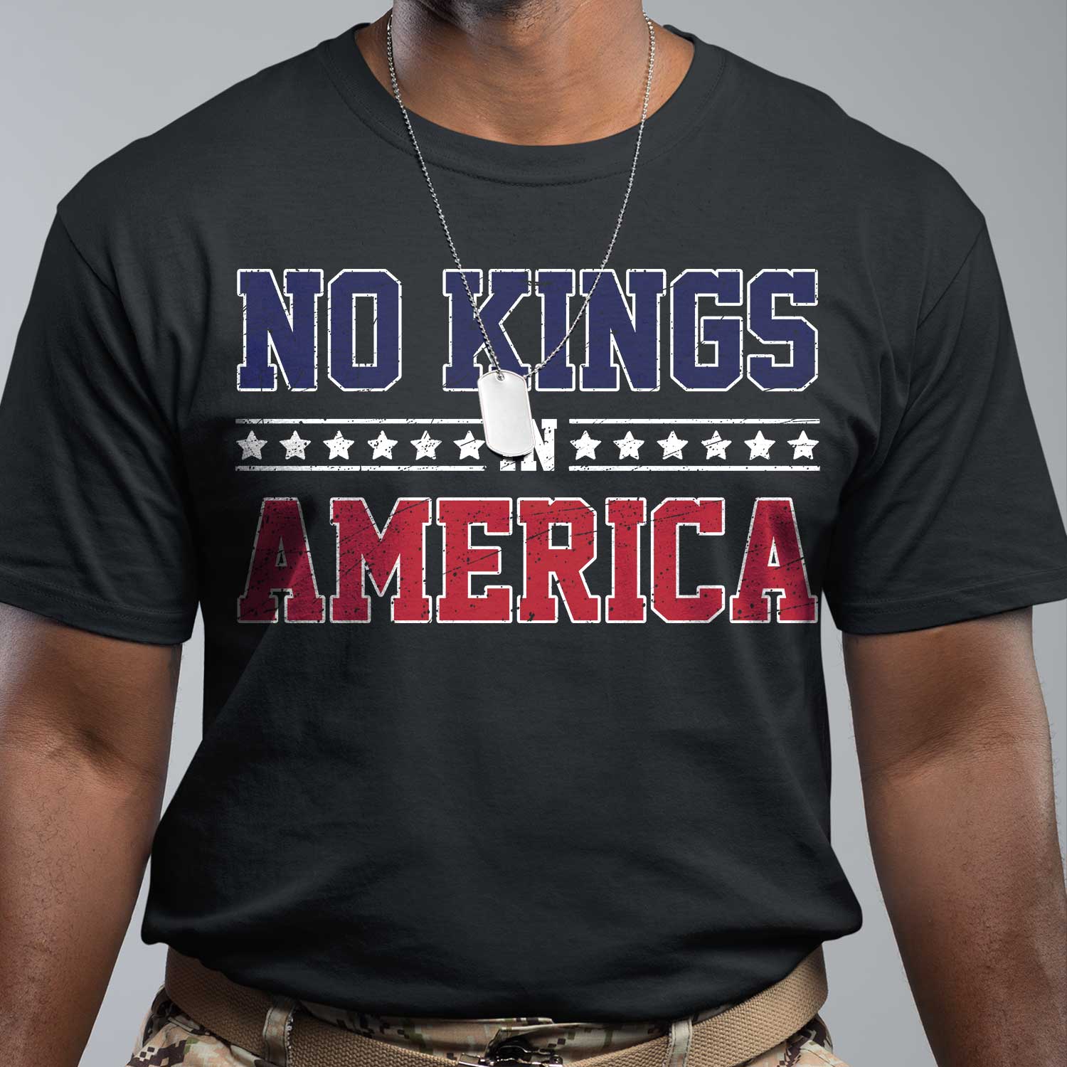 No Kings In America Front T-Shirt