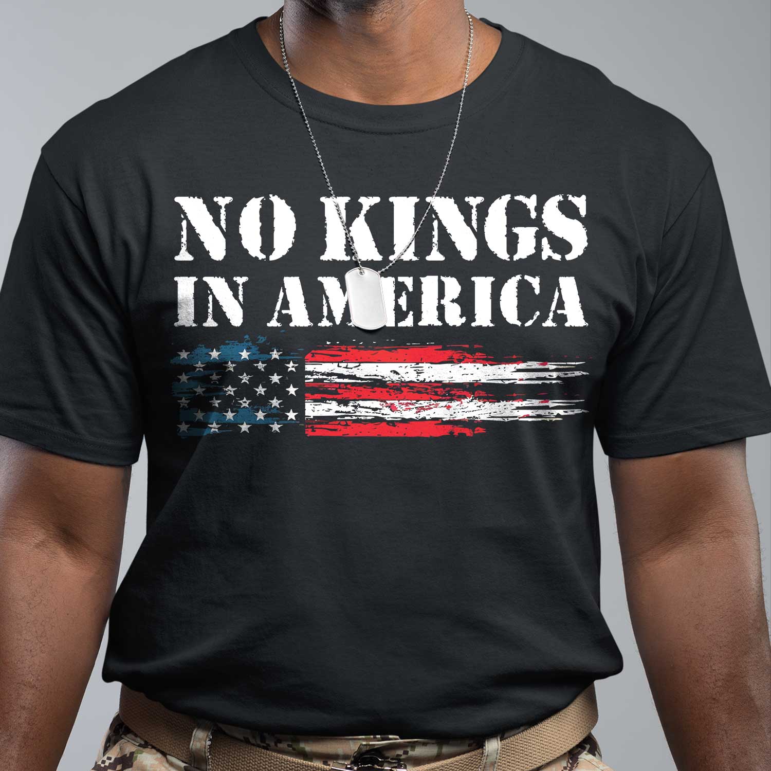 No Kings In America Front T-Shirt