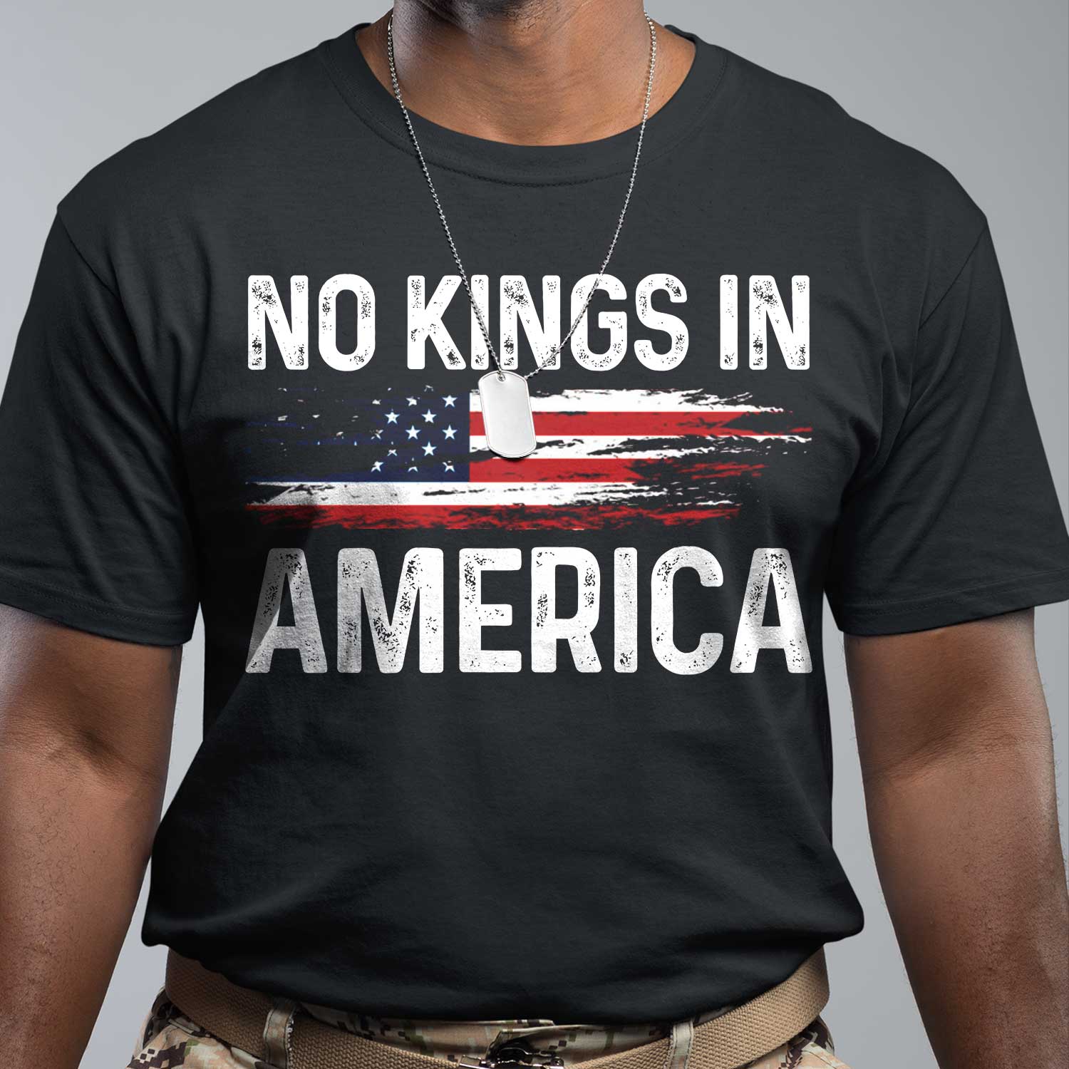 No Kings In America Front T-Shirt