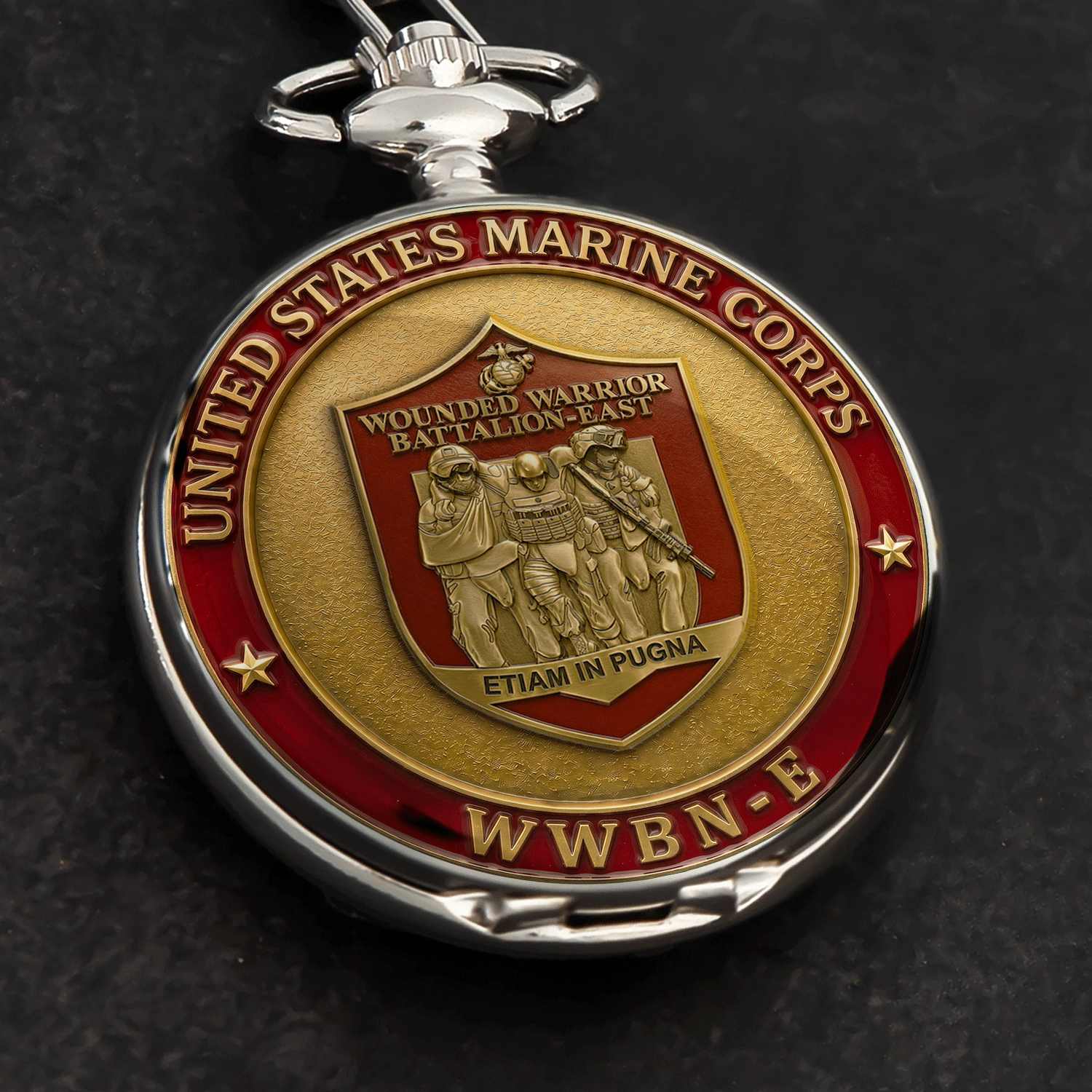 Personalized USMC WWBn-E Battalions Pocket Watch