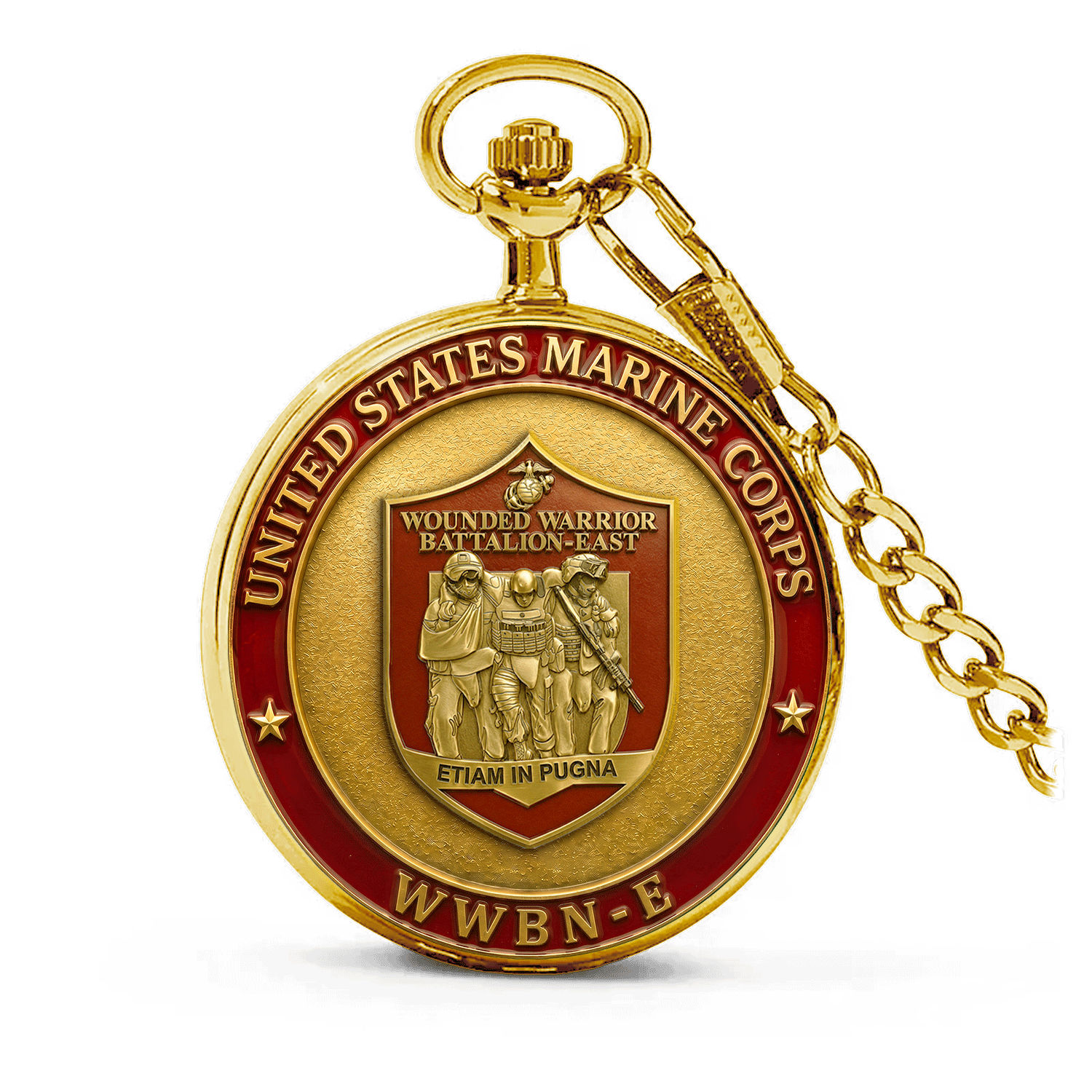 Personalized USMC WWBn-E Battalions Pocket Watch