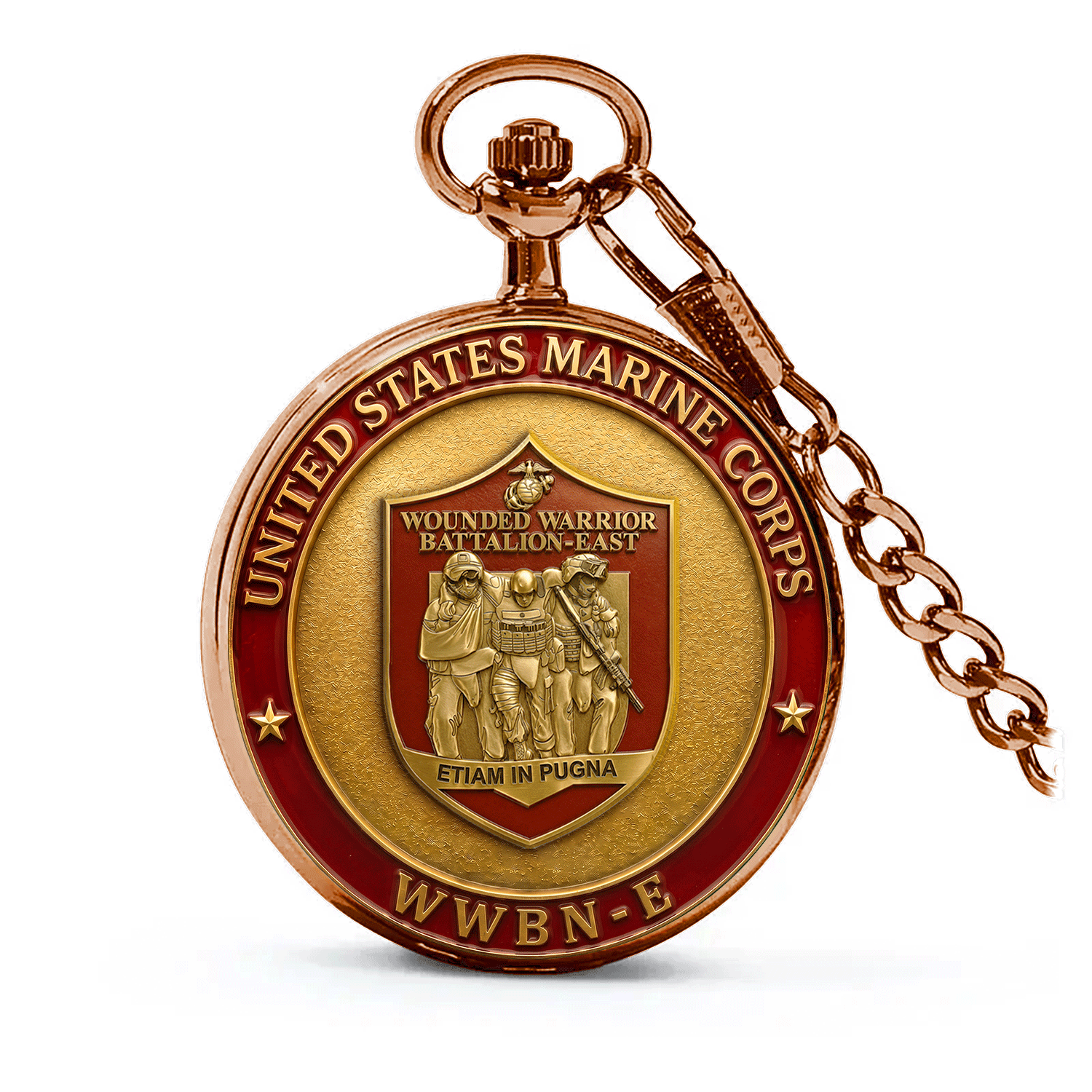 Personalized USMC WWBn-E Battalions Pocket Watch