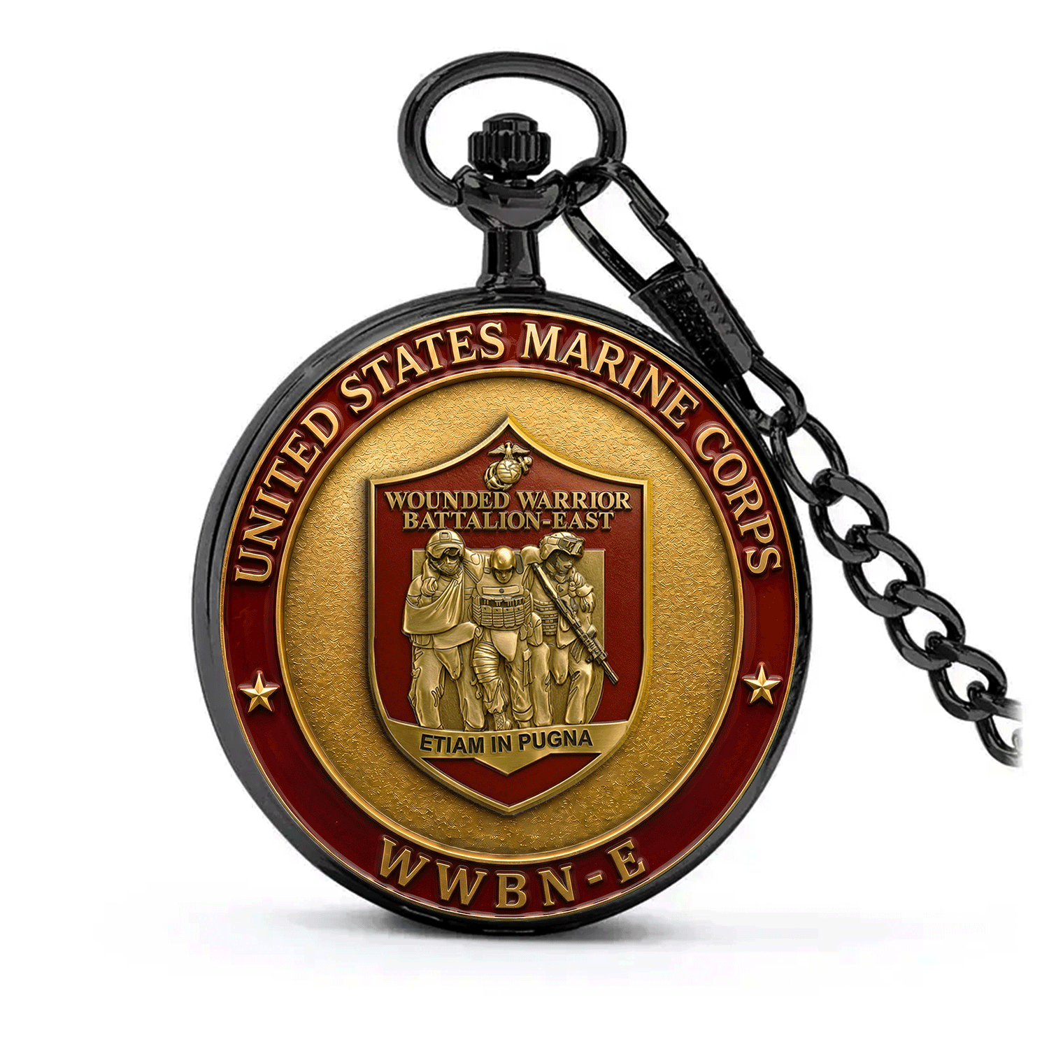 Personalized USMC WWBn-E Battalions Pocket Watch