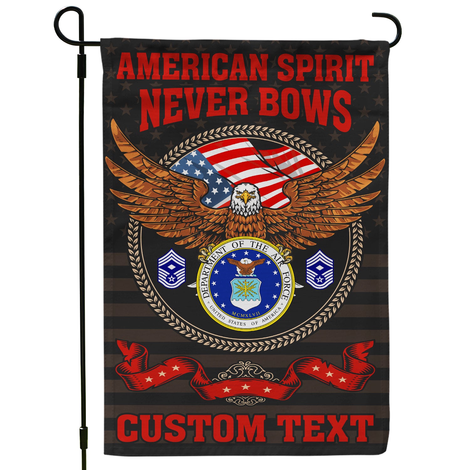 Personalized US Military Logo/Insignia And Text JFLAG39 Garden Flag, House Flag Twin-Side Printing
