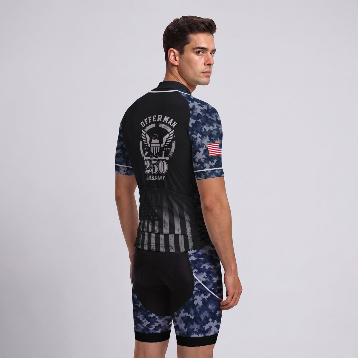 Personalized U.S. Navy 250th Cycling Jersey Kit