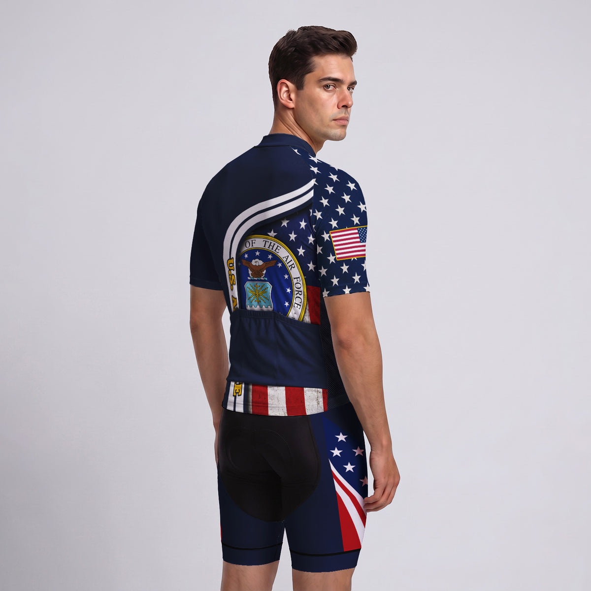 Personalized Military U.S. Air Force Inspired Cycling Jersey Kit