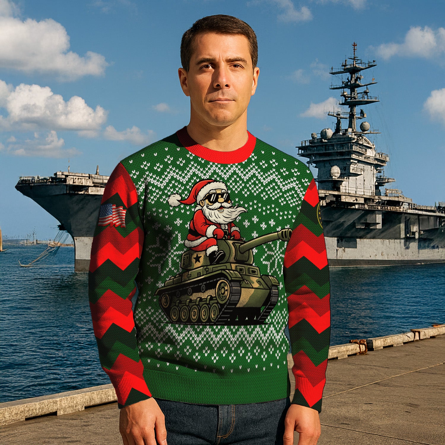 US Army Ugly Christmas Sweater KRUST27