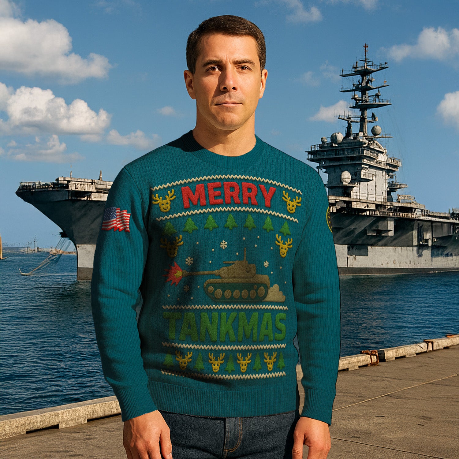 US Army Ugly Christmas Sweater KRUST29