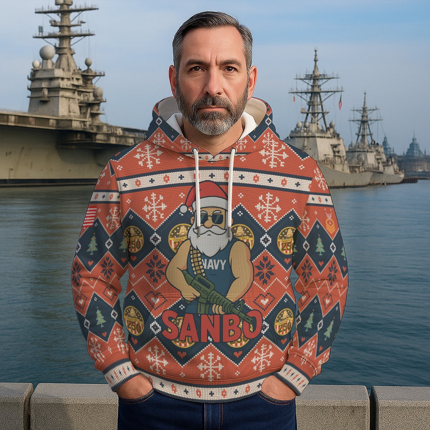 Personalized US Navy 3D All Over Print Hoodie KRH3D08