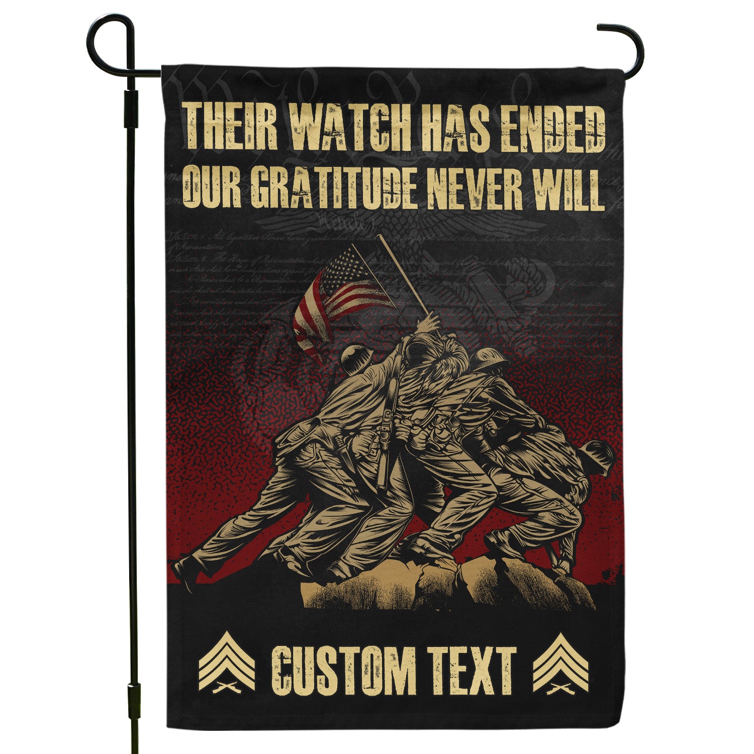 Personalized US Military Logo/Insignia And Text KFLAG34 Garden Flag, House Flag Twin-Side Printing