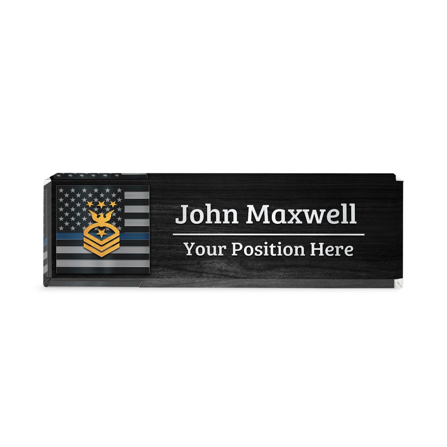 US Navy Personalized Plaque – Custom Desk Nameplate Gift