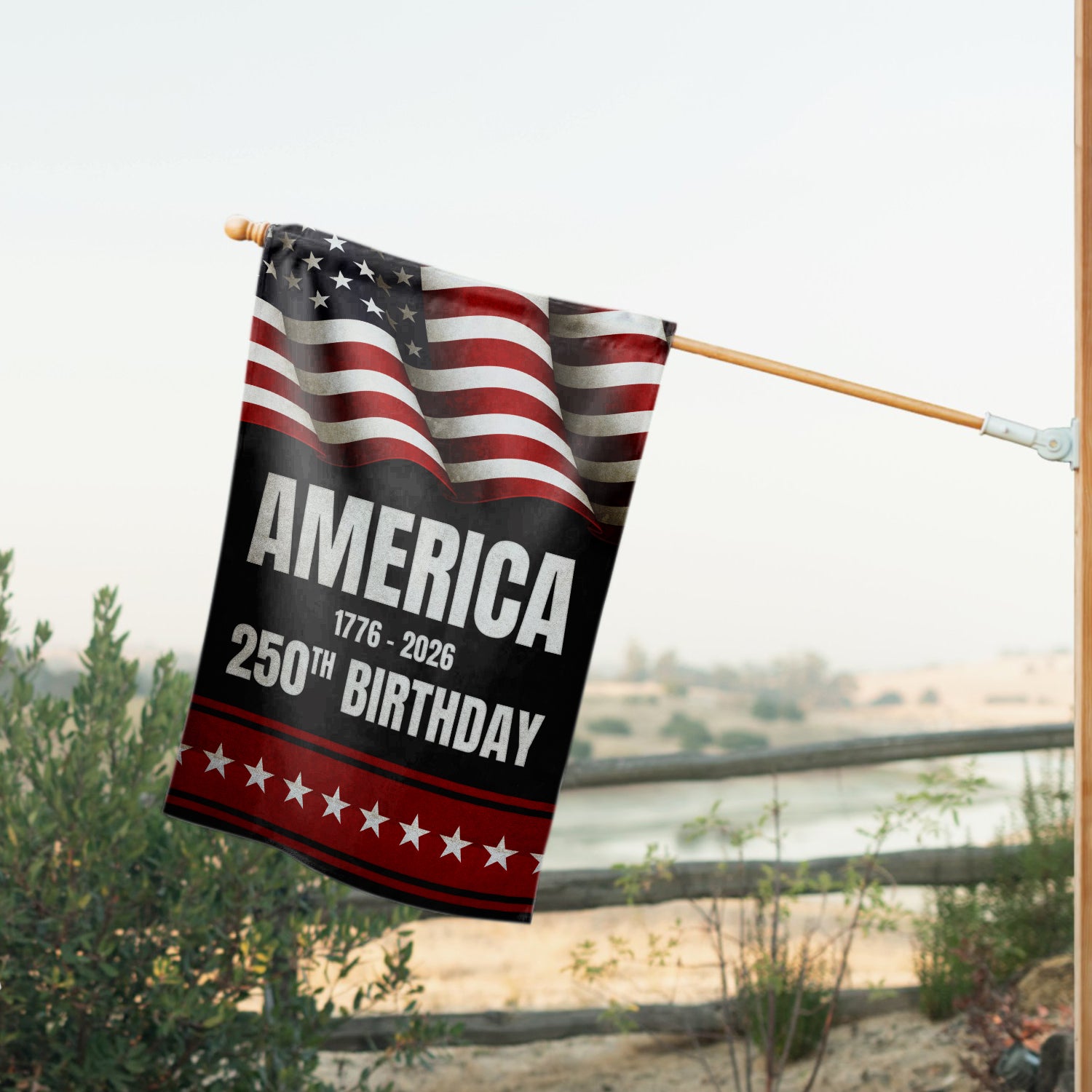 America 1776 - 2026 250th Birthday House Flag 28''x40'' Twin-Side Printing