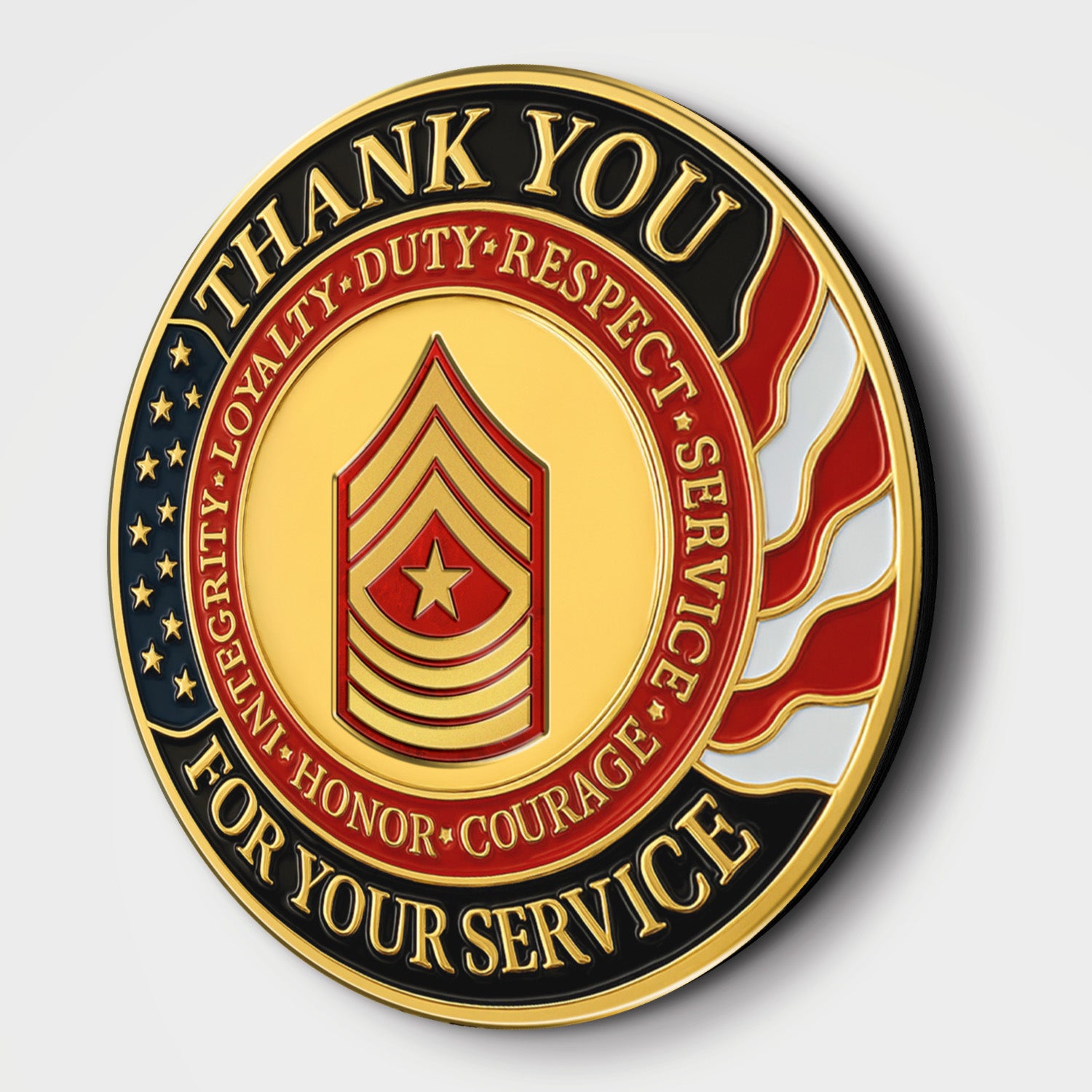 Thank You for Your Service Wooden Sign
