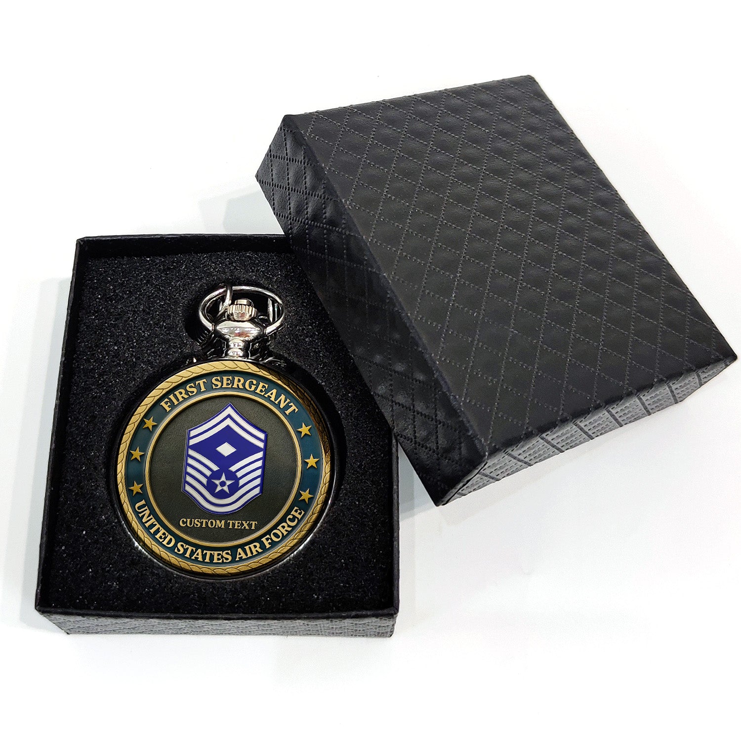 Personalized US Air Force Pocket Watch Military Keepsake