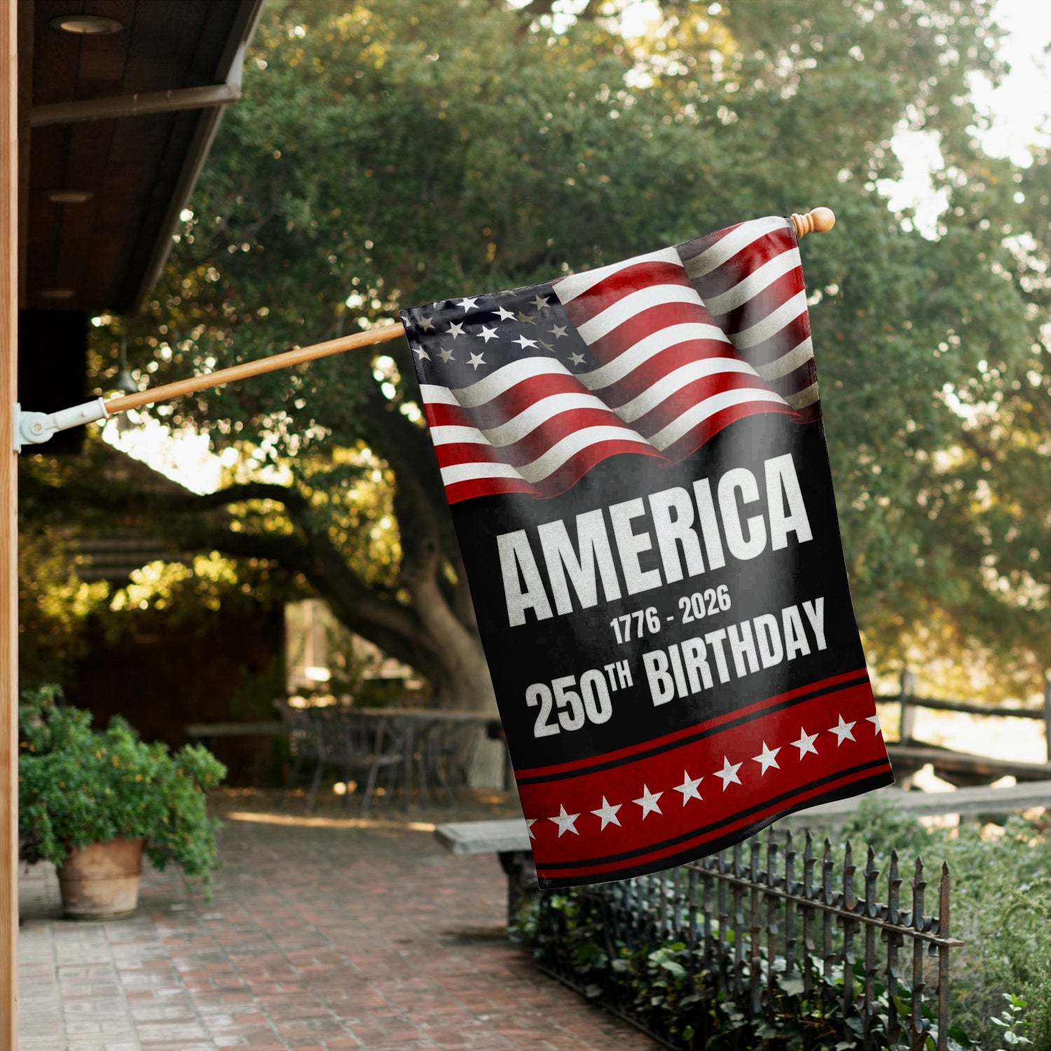 America 1776 - 2026 250th Birthday House Flag 28''x40'' Twin-Side Printing