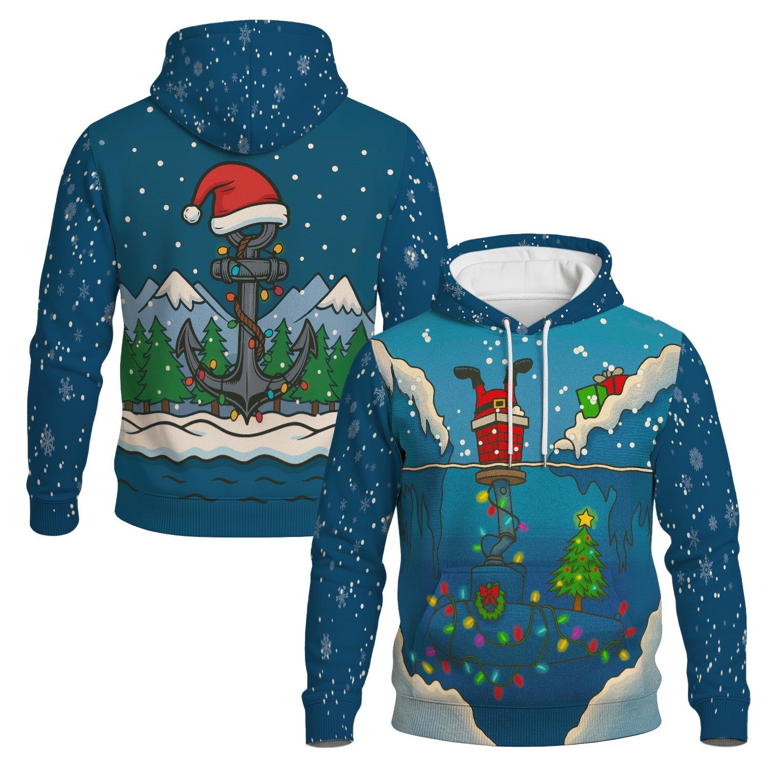 US Navy Submarine Xmas 3D All Over Print