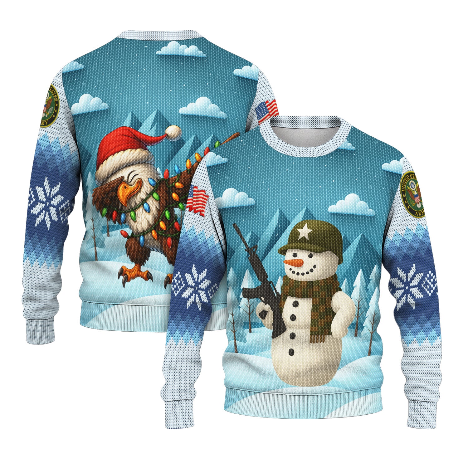 US Army Ugly Christmas Sweater KRUST28