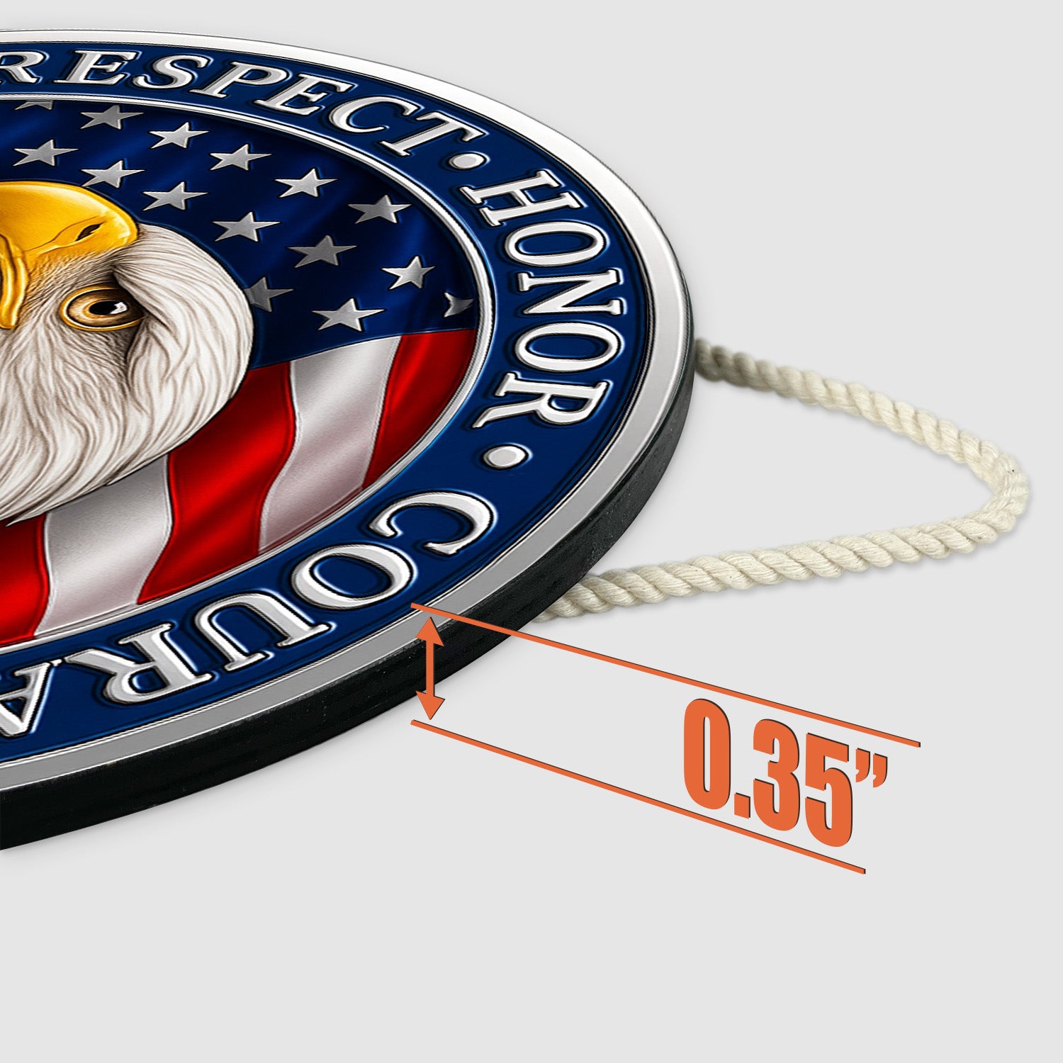 Personalized MARlNE Eagle Wooden Sign