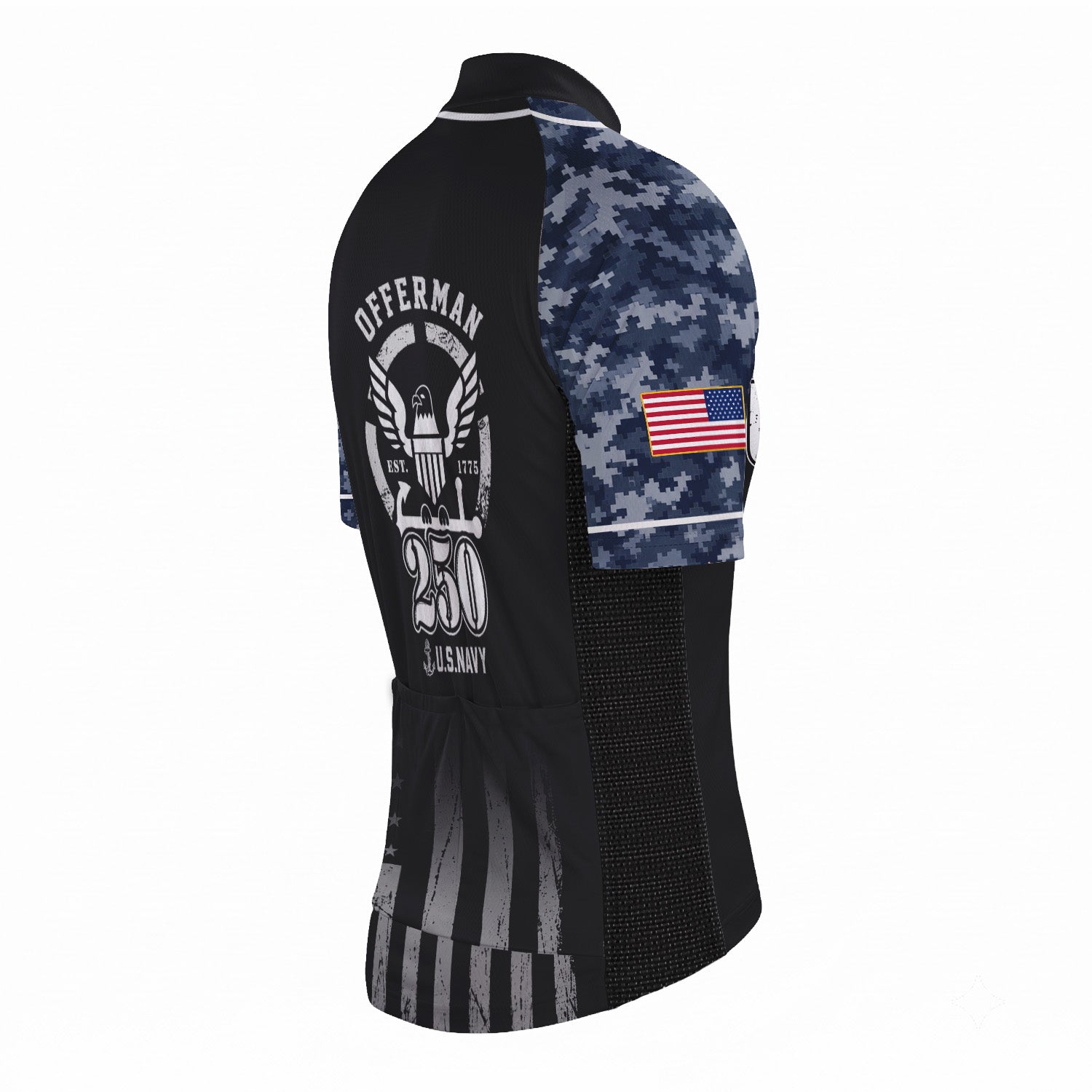 Personalized U.S. Navy 250th Cycling Jersey Kit
