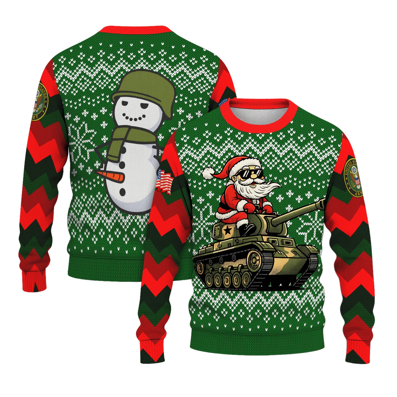 US Army Ugly Christmas Sweater KRUST27