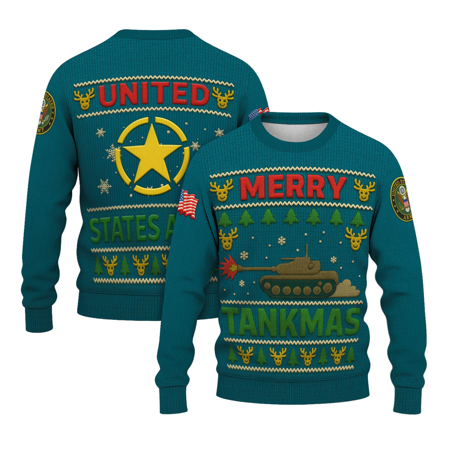US Army Ugly Christmas Sweater KRUST29