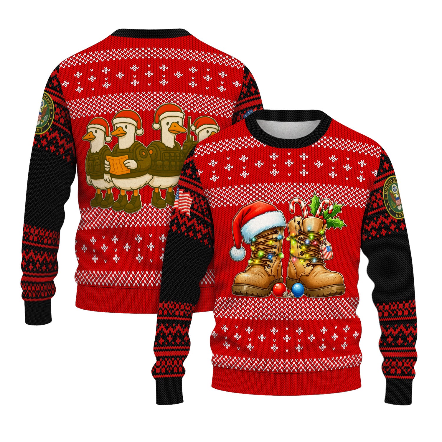 US Army Ugly Christmas Sweater KRUST30