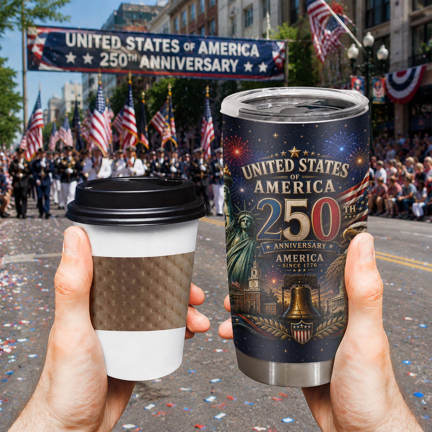 USA 250th Anniversary Eagle Liberty 20oz Tumbler