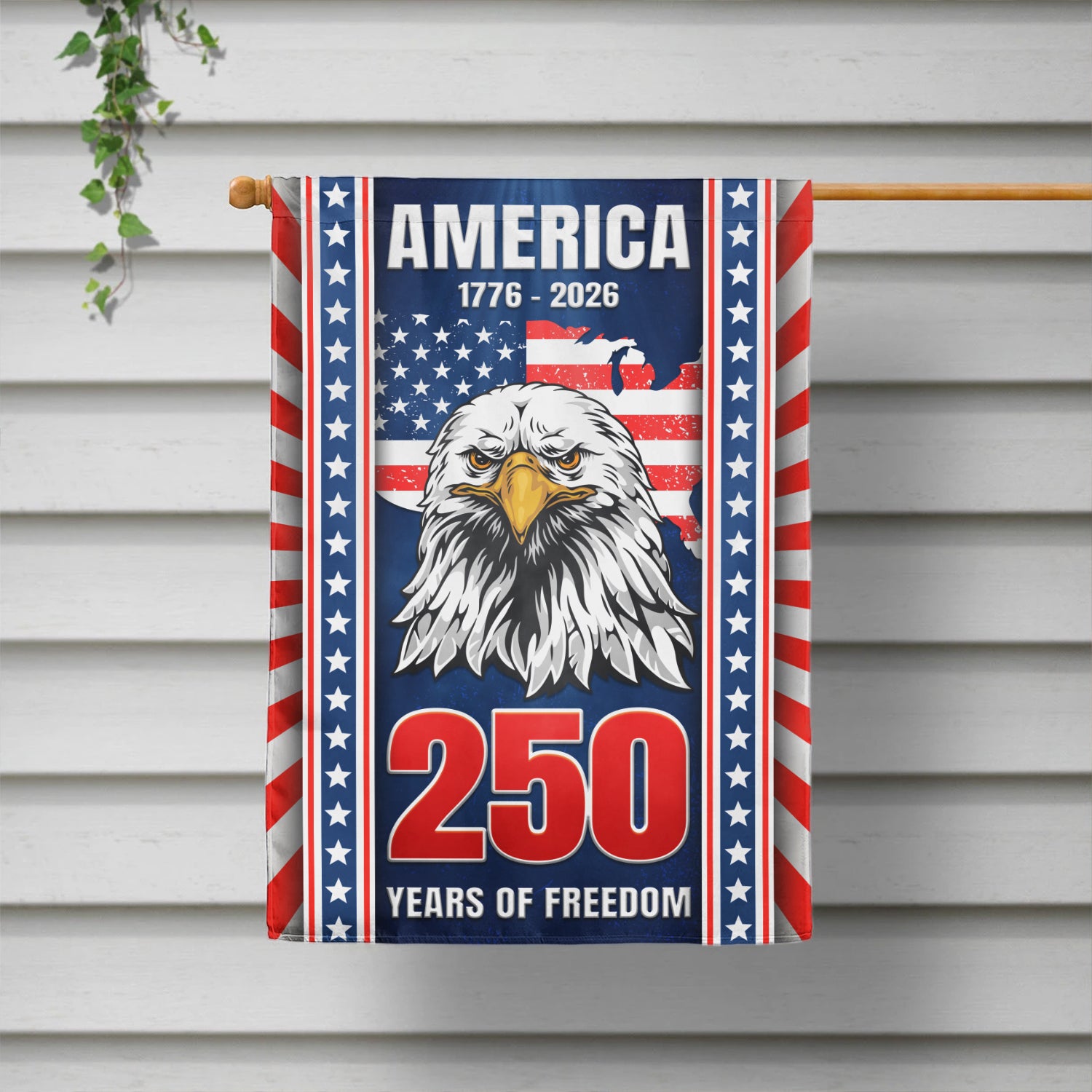 America 1776 - 2026 250 Years Of Freedom House Flag 28''x40'' Twin-Side Printing
