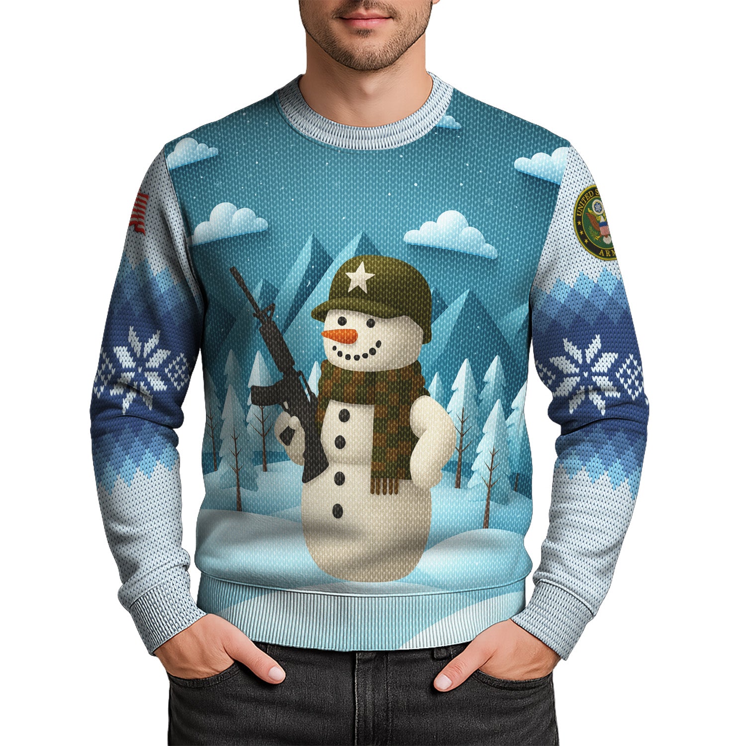 US Army Ugly Christmas Sweater KRUST28