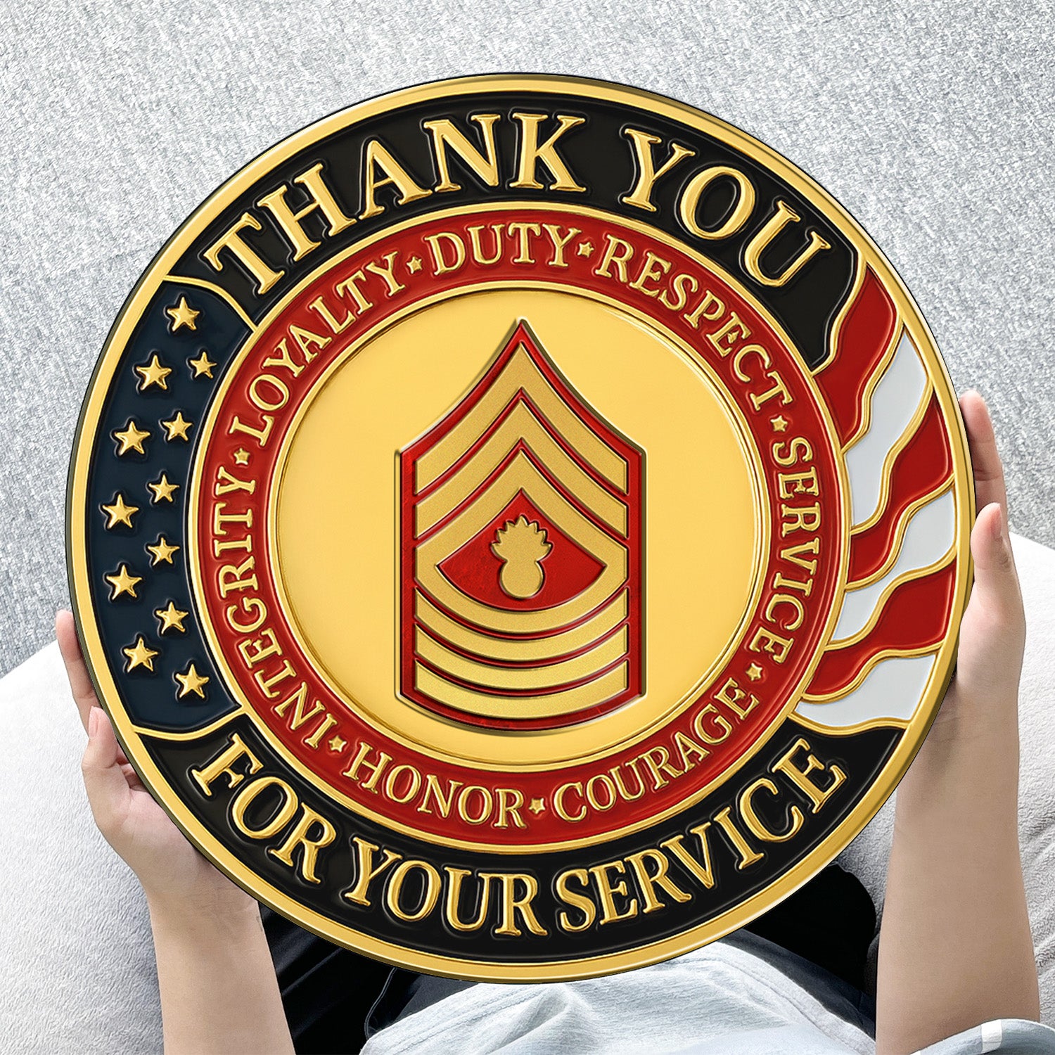Thank You for Your Service Wooden Sign