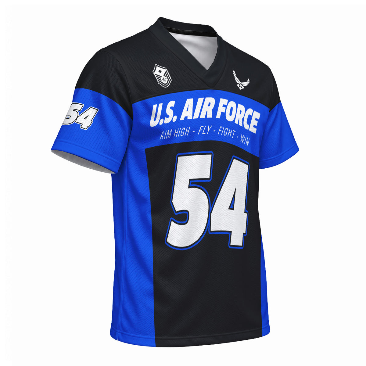 Custom Air Force Veteran Sports Jersey Personalized Rank Number and Text