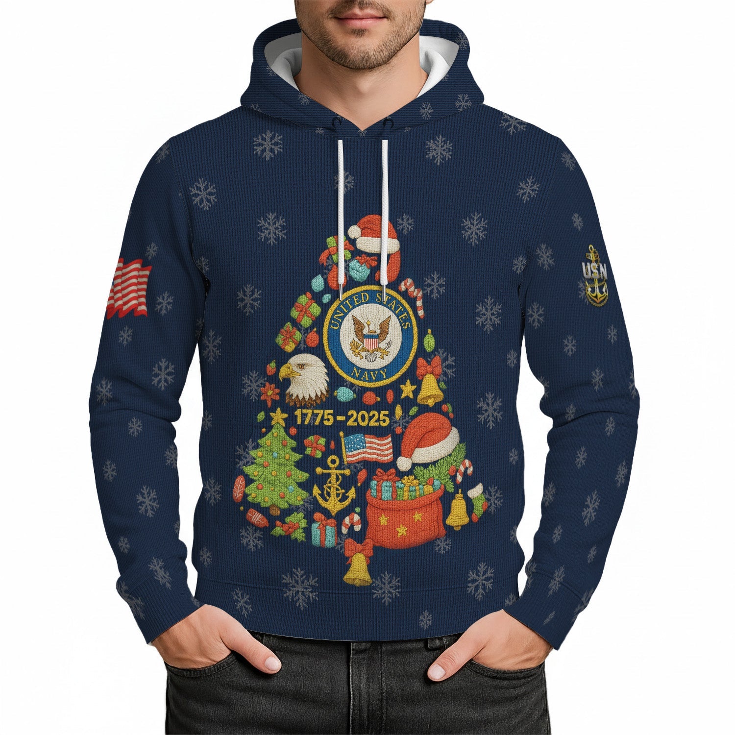 Personalized US Navy 3D All Over Print Hoodie KRH3D04