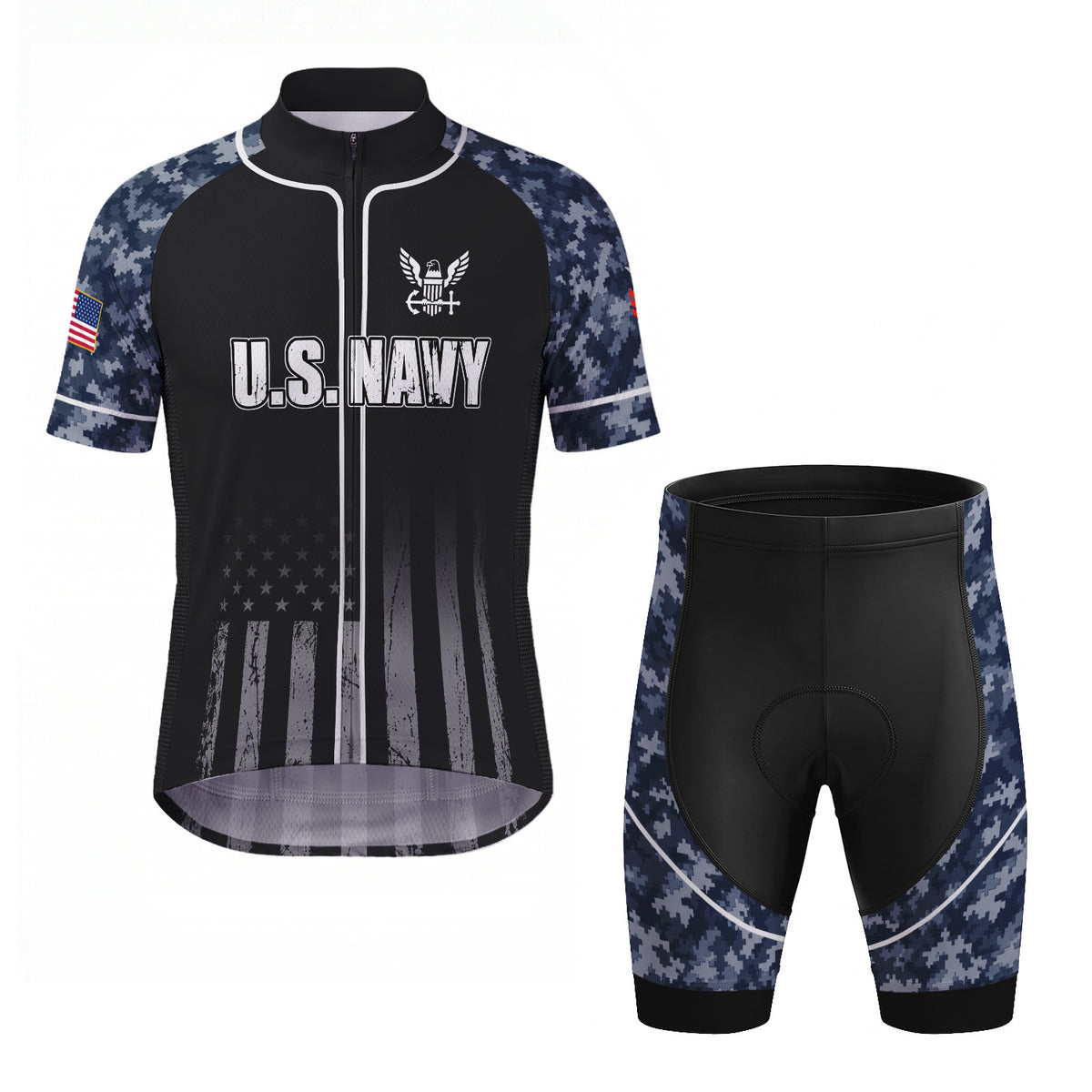 Personalized U.S. Navy 250th Cycling Jersey Kit