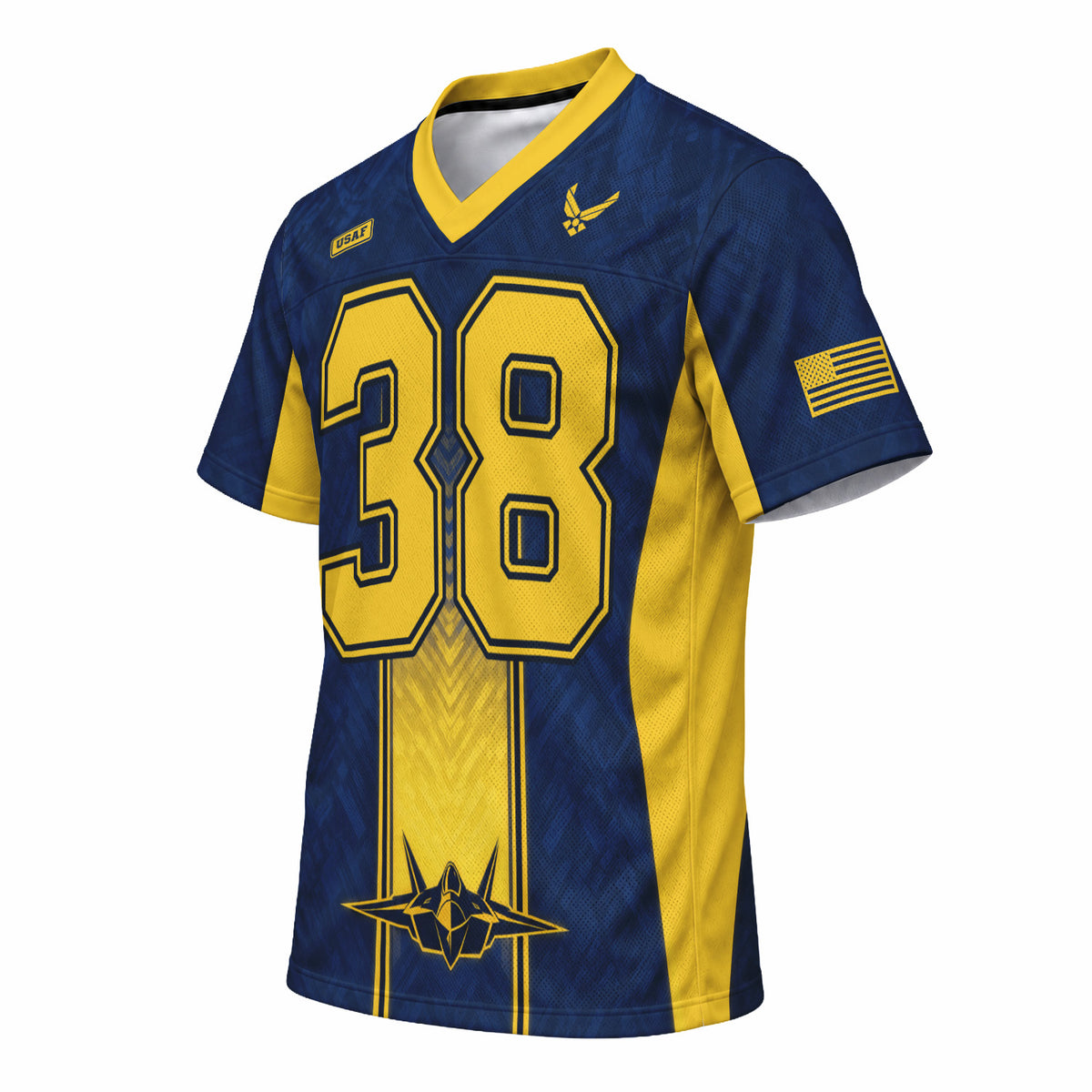 Personalized U.S. Air Force Jersey Custom Rank Jersey Number and Text